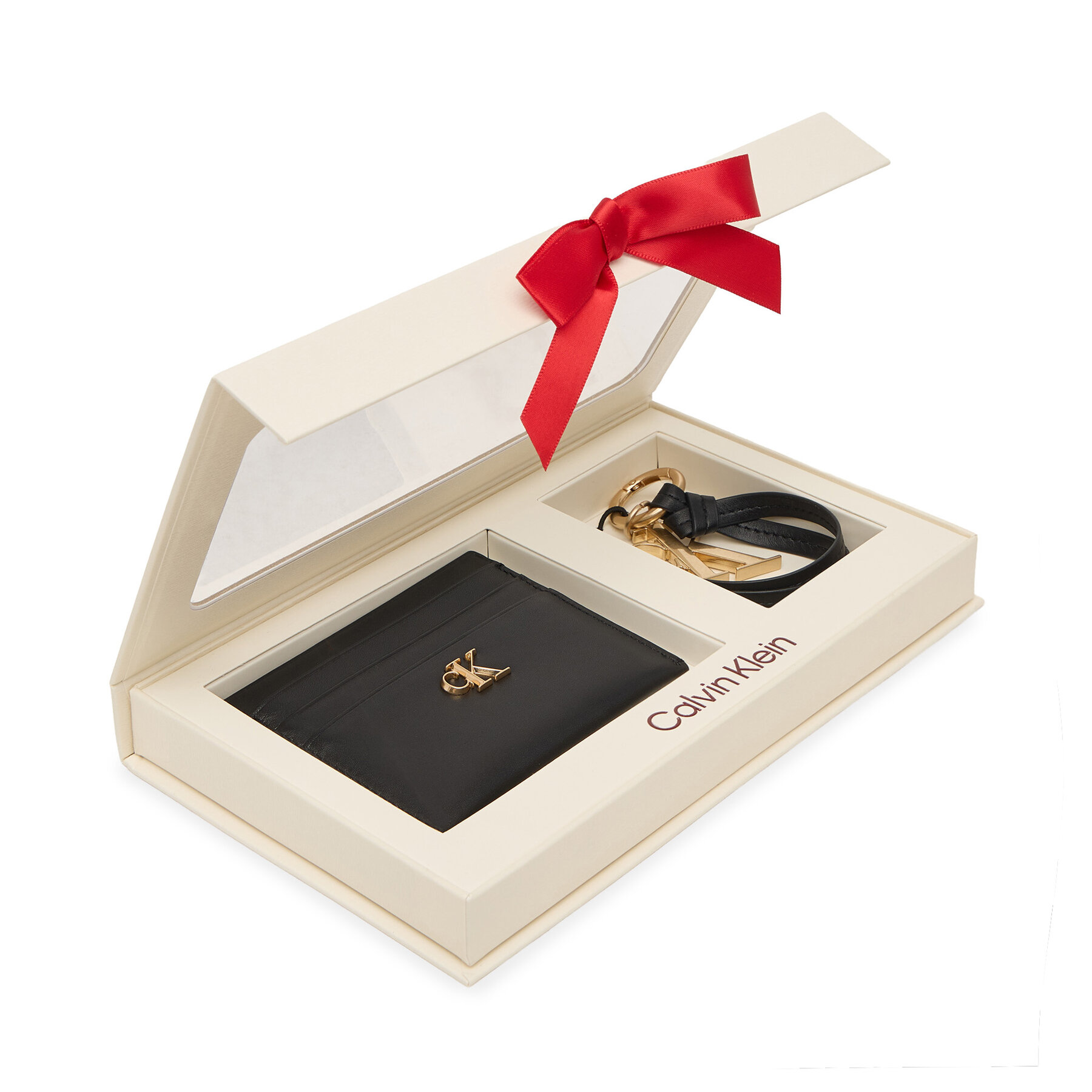 Set cadou Calvin Klein Ck Cardcase + Ck Key Fob LV04F0000G Negru
