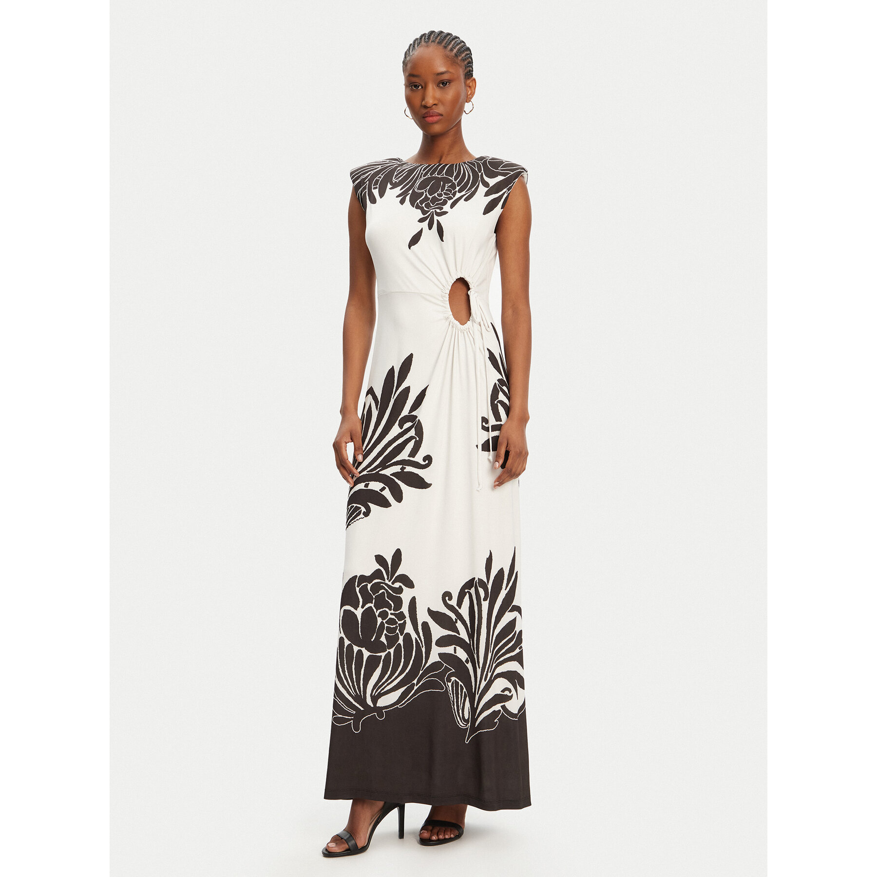 ACCESS FASHION Abendkleid 53-3311-052 Weiß Slim Fit