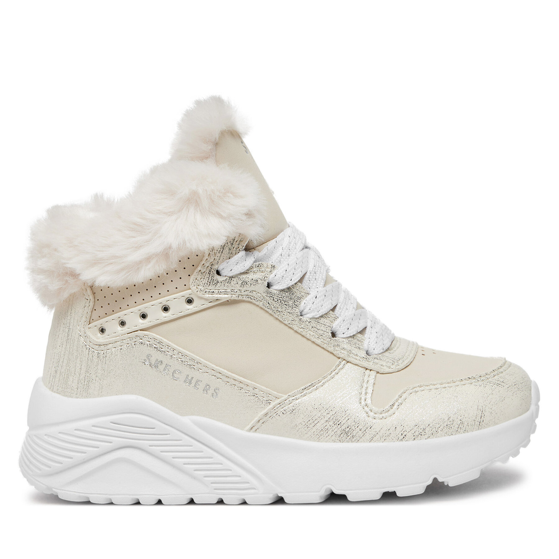 Aulinukai Skechers Uno Lite - Comfurt Collar 310396L/NAT Écru