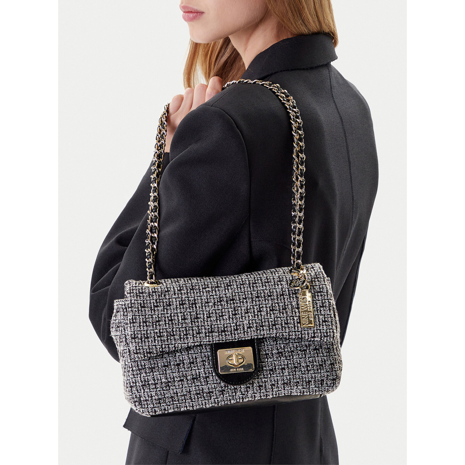 Дамска чанта Nine West EO-Hudson-Harmony-LDA8004A Сив