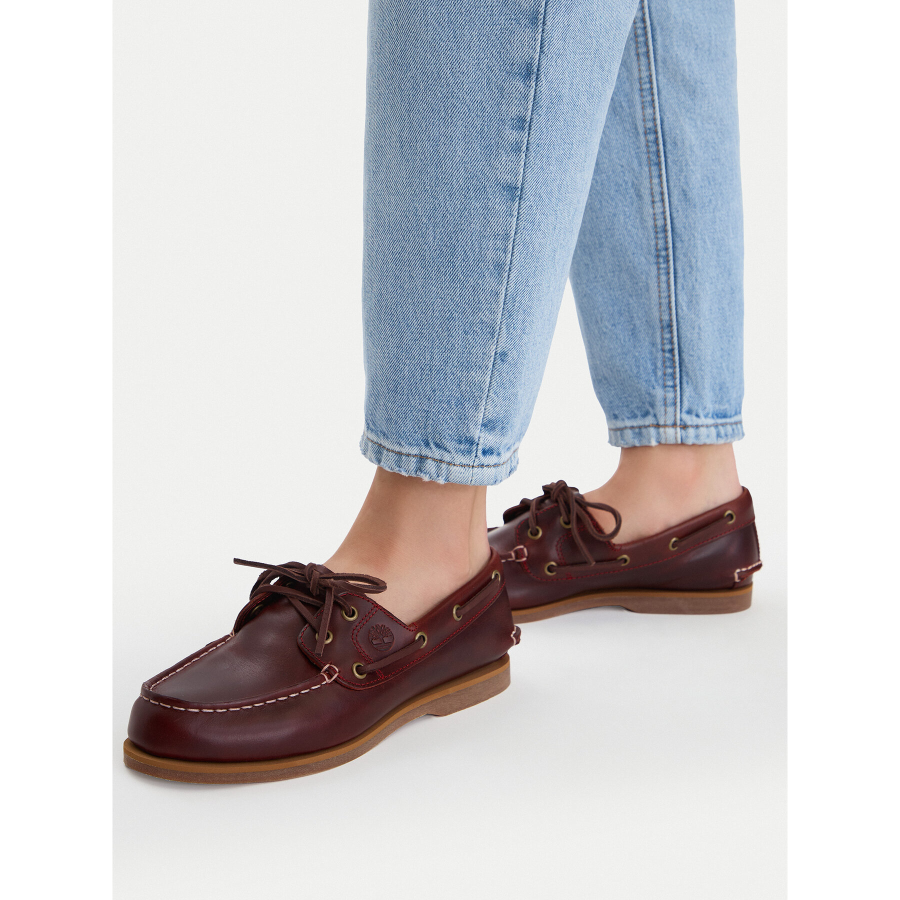 Nizki čevlji Timberland Classic Boat TB0A2Q9XEIW1 Bordo rdeča