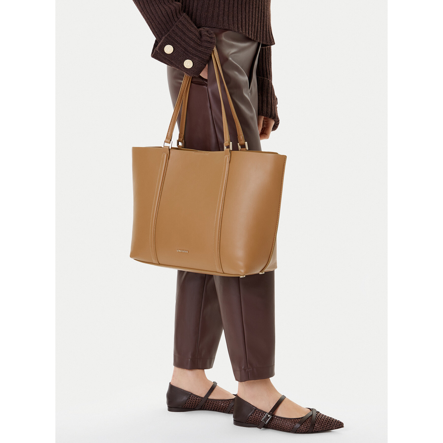 Дамска чанта Gino Rossi CEO-YANAY Кафяв