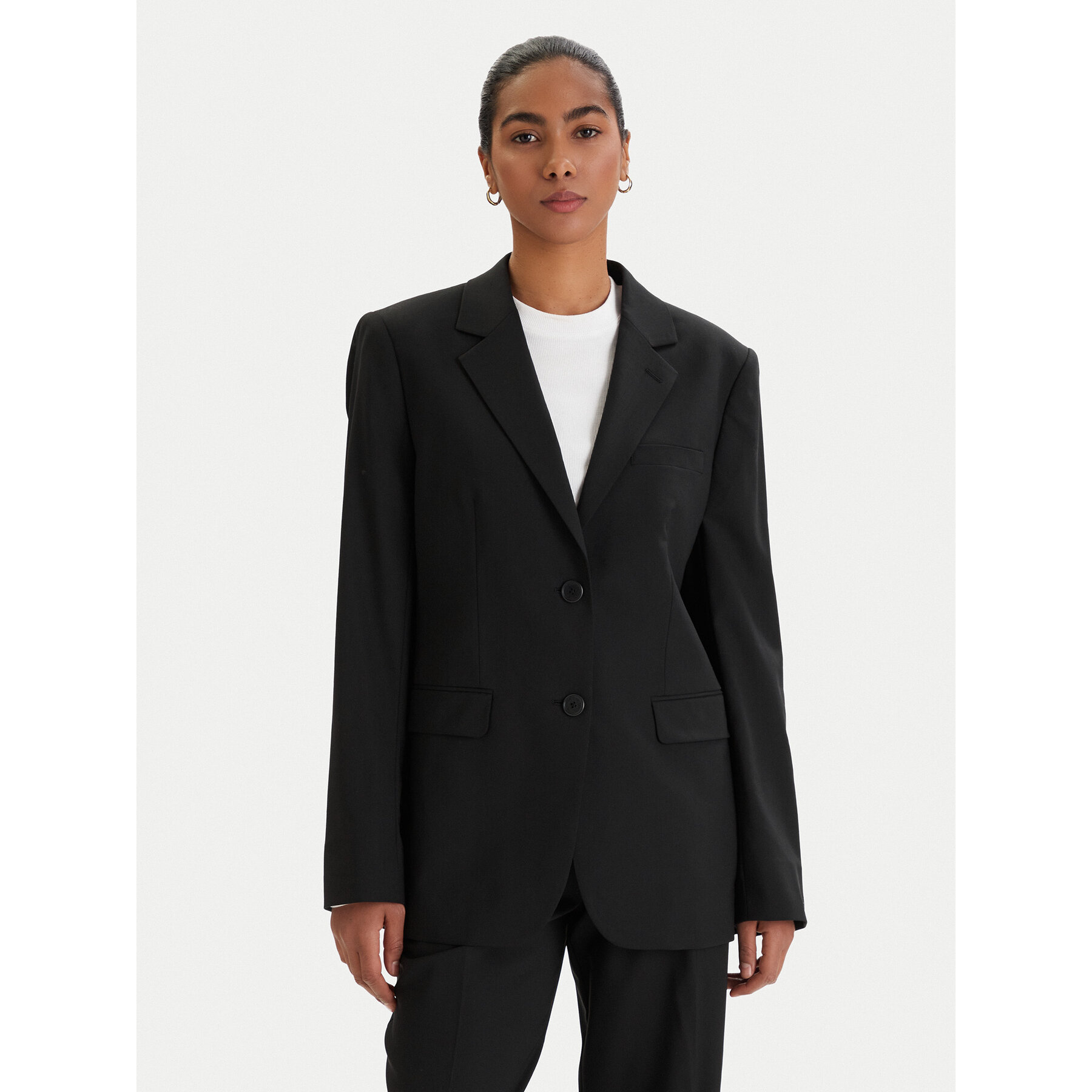 KARL LAGERFELD Sakko B1W14012 Schwarz Relaxed Fit