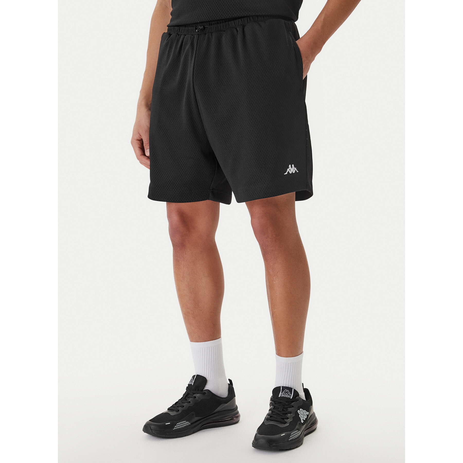 Kappa Sportshorts Authentic Sumit 342286W Schwarz Regular Fit