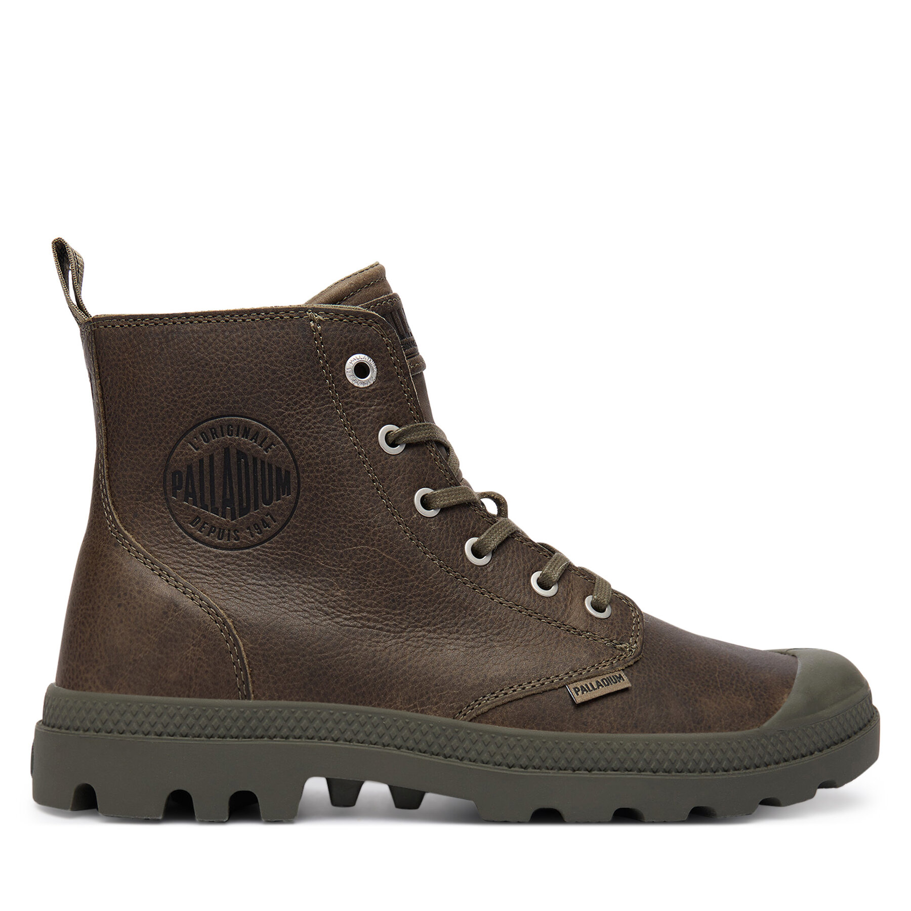Pohodni čevlji Palladium Pampa Zip Lth Ess 76888-308-M Zelena