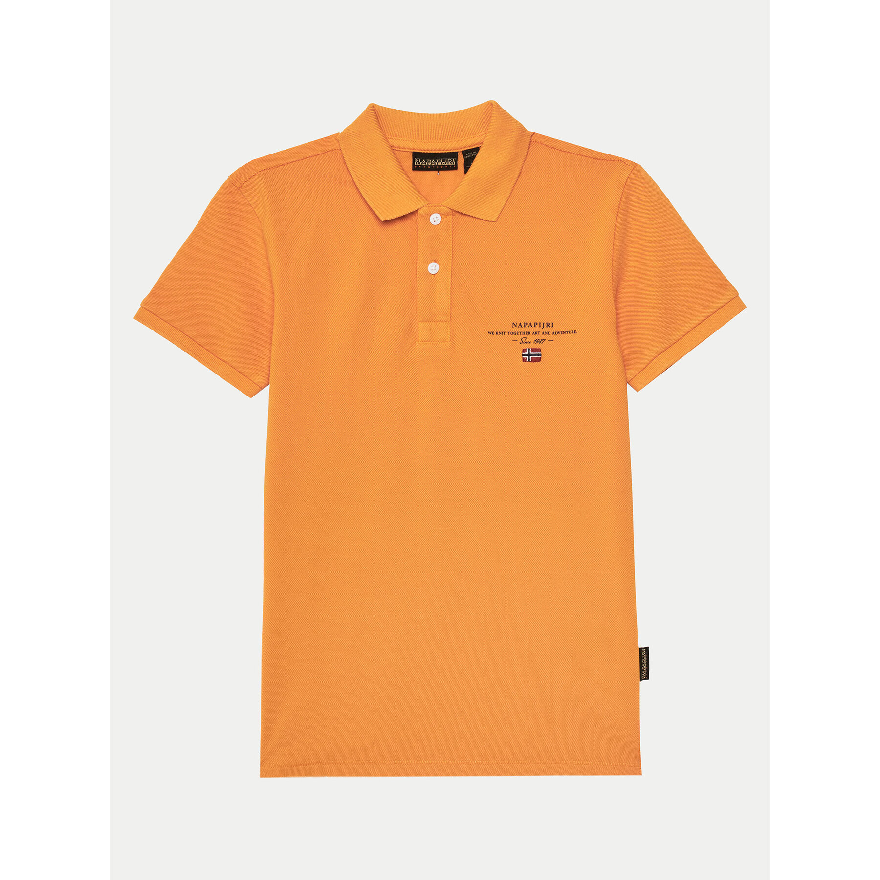 Napapijri Polo Elbas 5 NP0A4G4NA701 S Πορτοκαλί Regular Fit