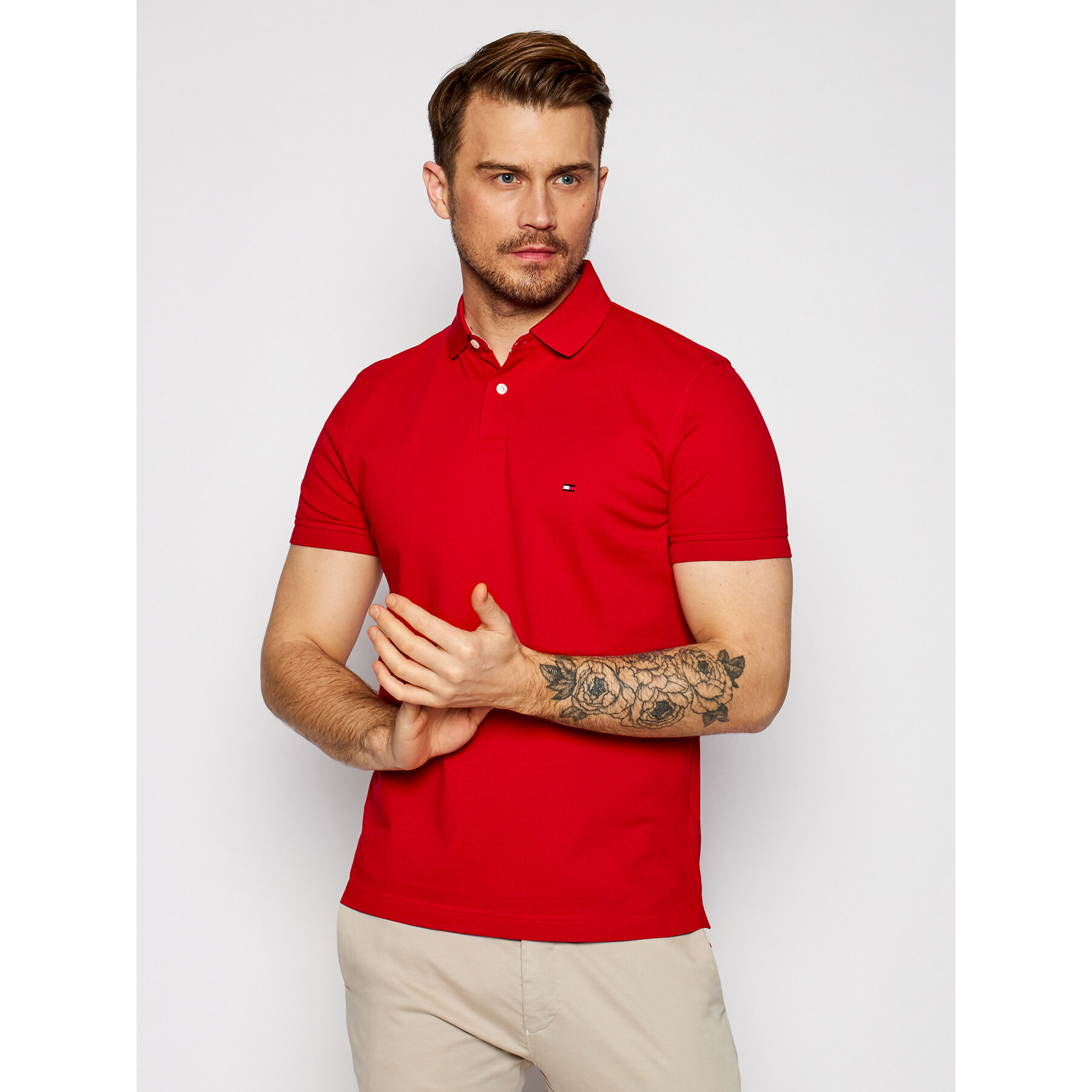 Tommy Hilfiger Tommy Hilfiger Polo 1985 MW0MW17770 Κόκκινο Regular Fit