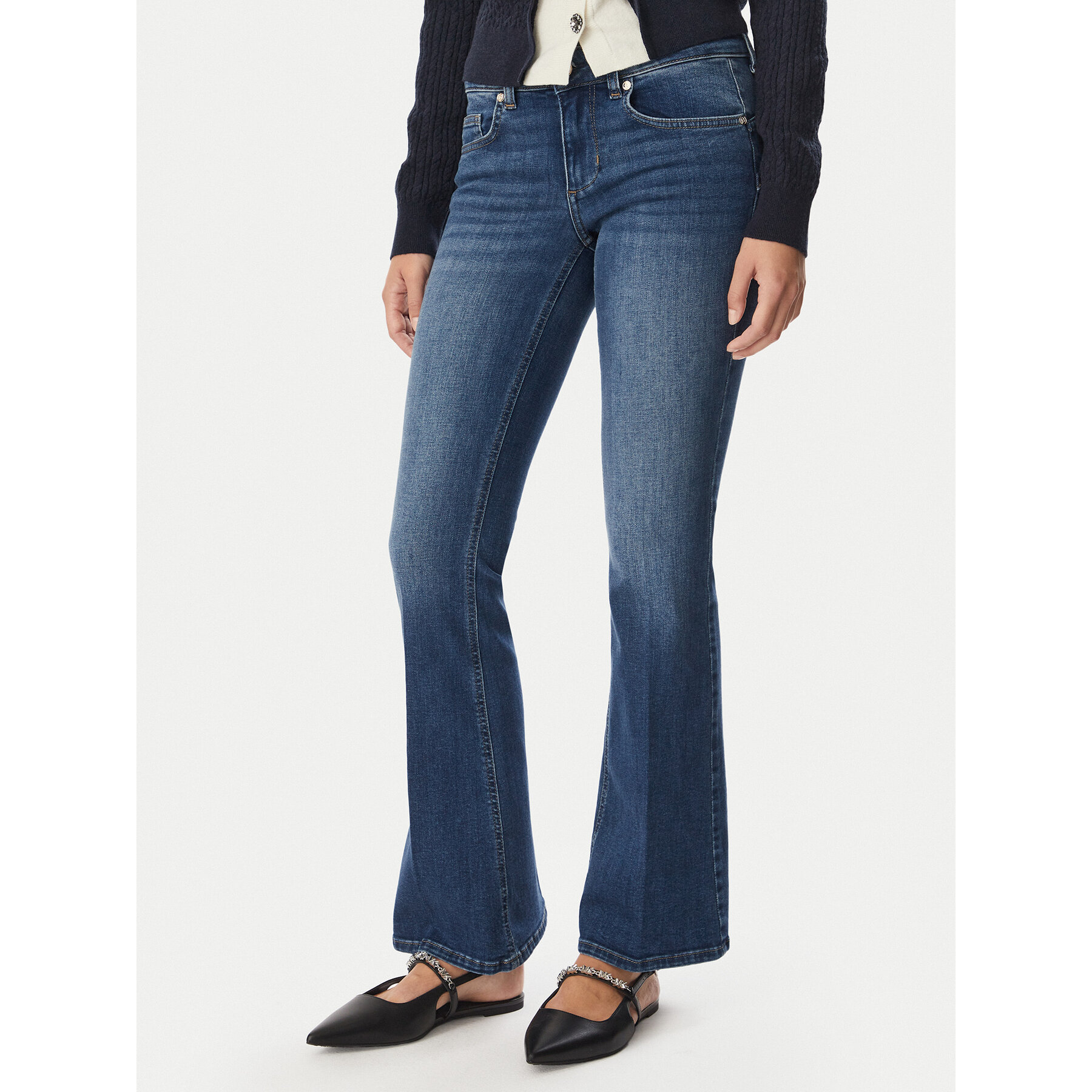 Liu Jo Jeans UF6020 DS057 Blau Flare Fit