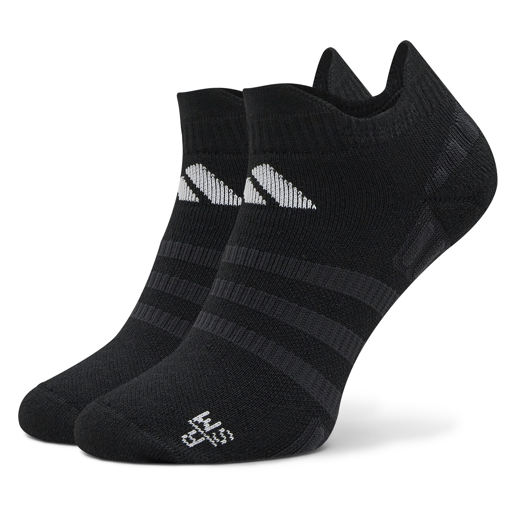 Unisex Pėdutės adidas Tennis Low-Cut Cushioned Socks 1 Pair HT1641 black/white