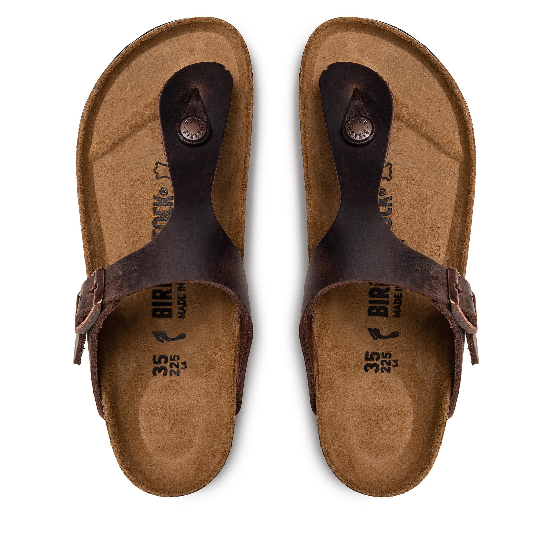 Birkenstock Dámske Žabky, Rozmer: 37, Hnedá, Gizeh Bs 0743833
