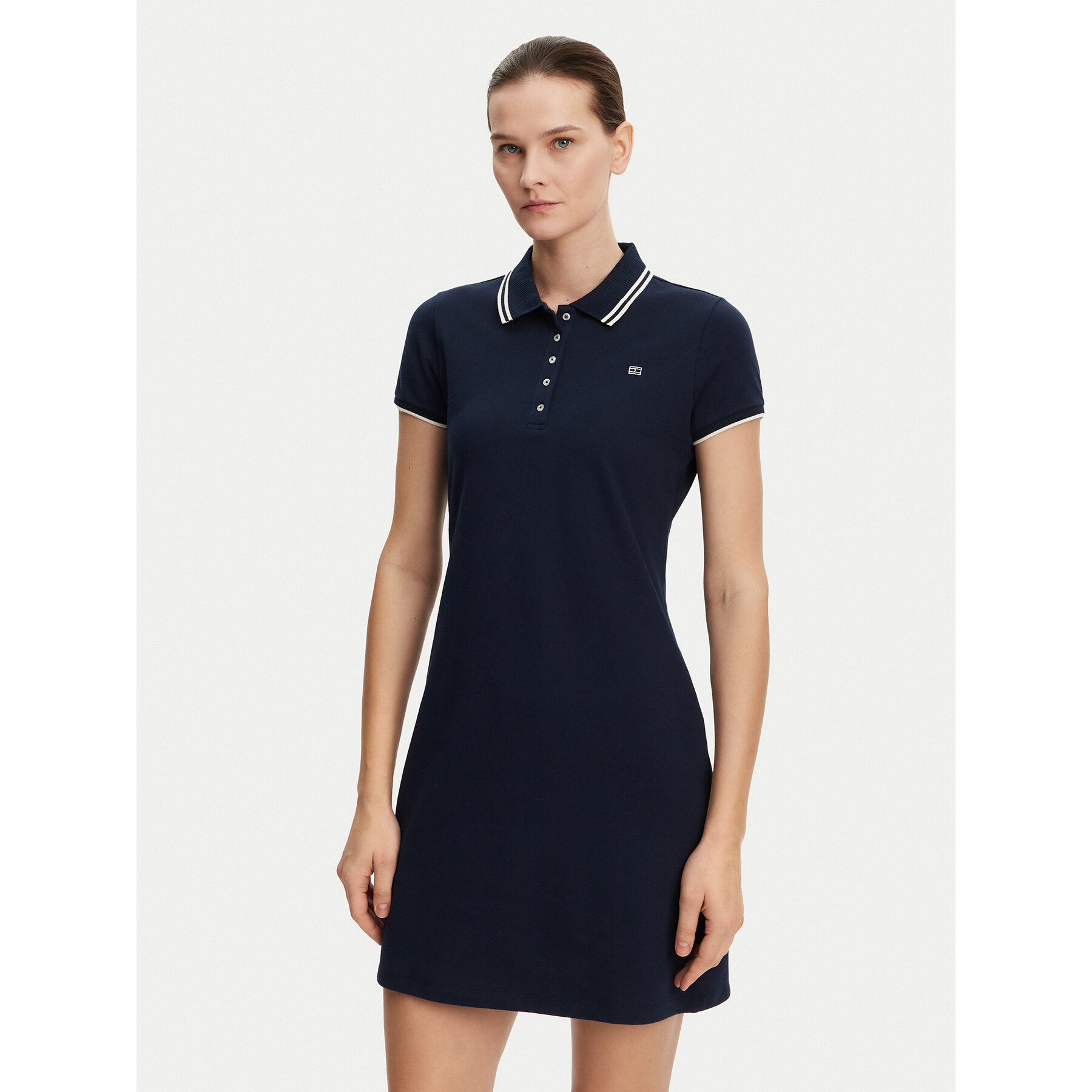 Tommy Hilfiger Kleid für den Alltag WW0WW45532 Dunkelblau Regular Fit