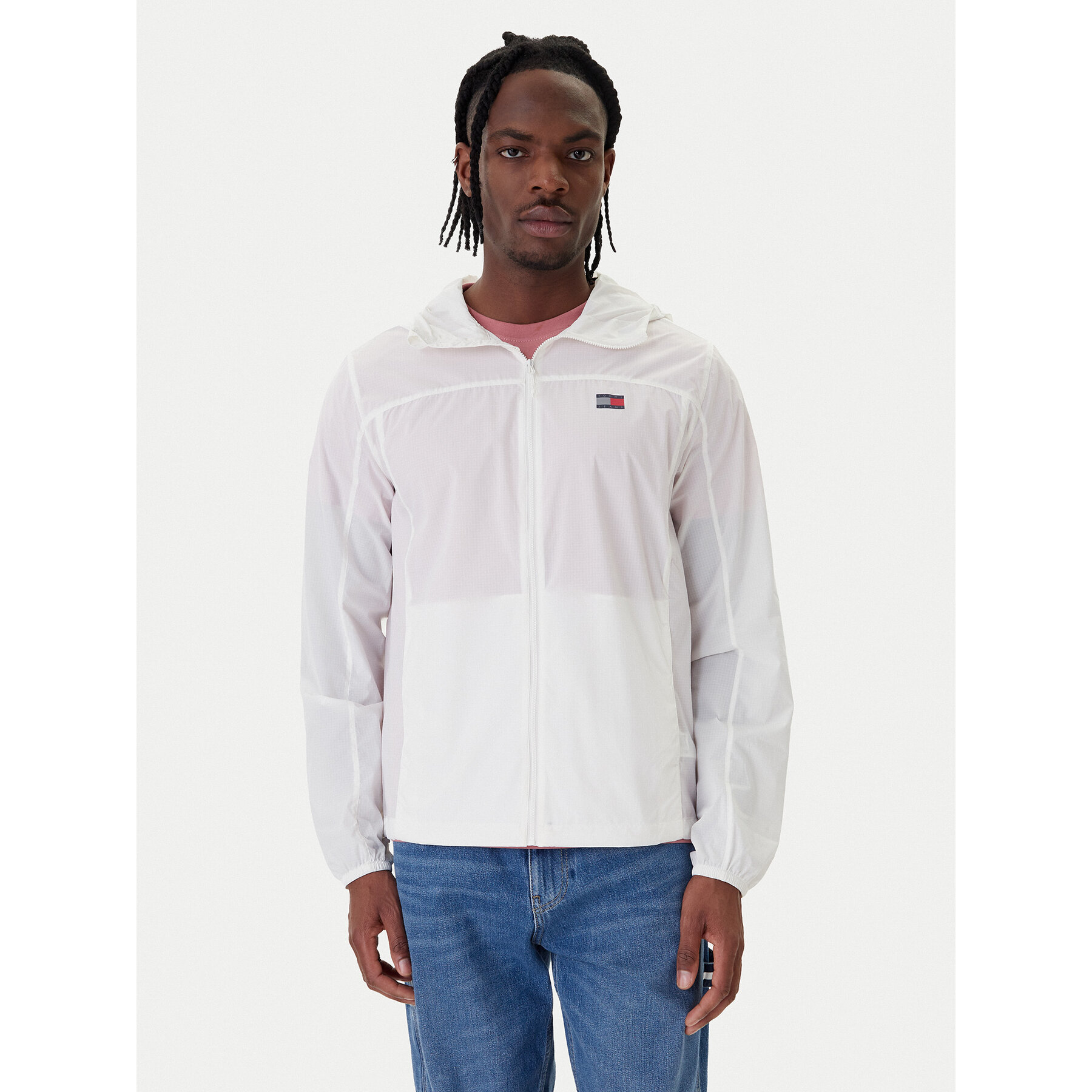 Tommy Jeans Übergangsjacke DM0DM23112 Weiß Regular Fit