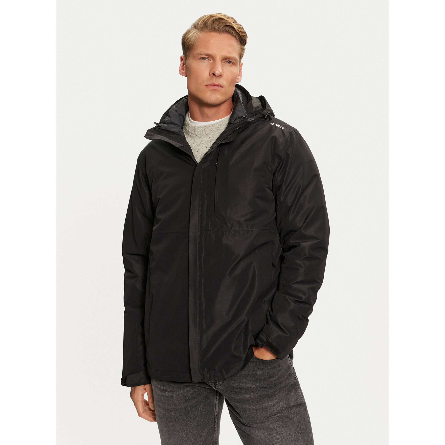 CMP Winterjacke 33Z1577D Schwarz Regular Fit