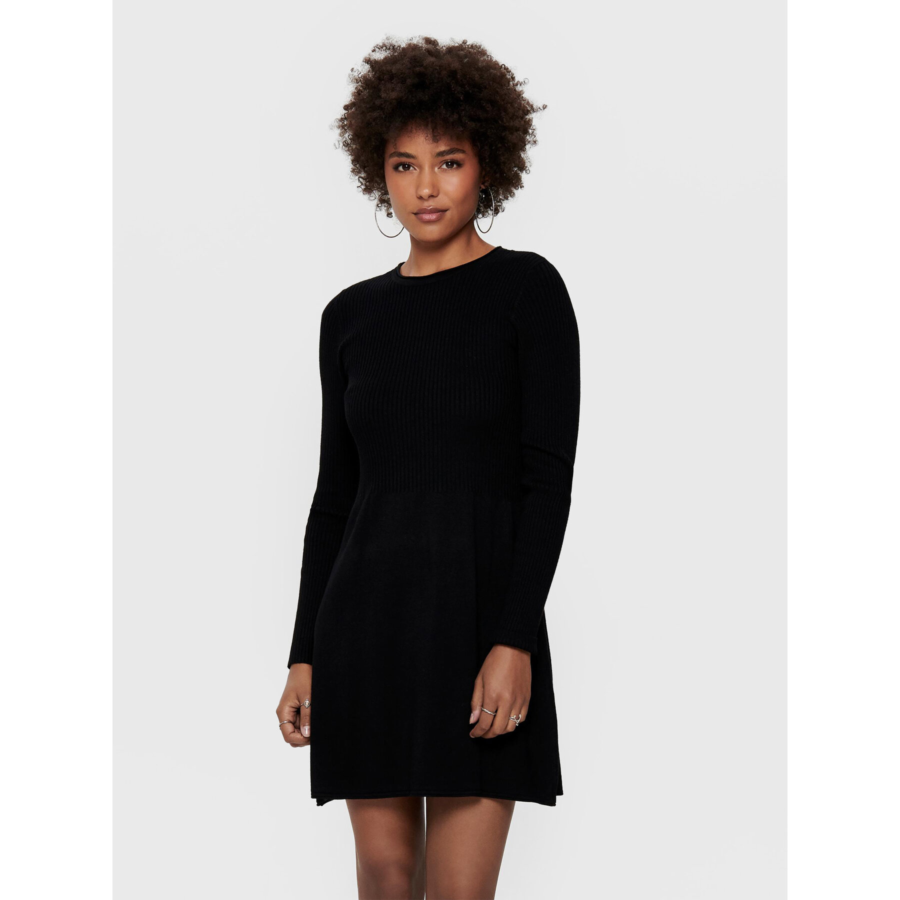 ONLY Strickkleid Alma 15185761 Schwarz Regular Fit