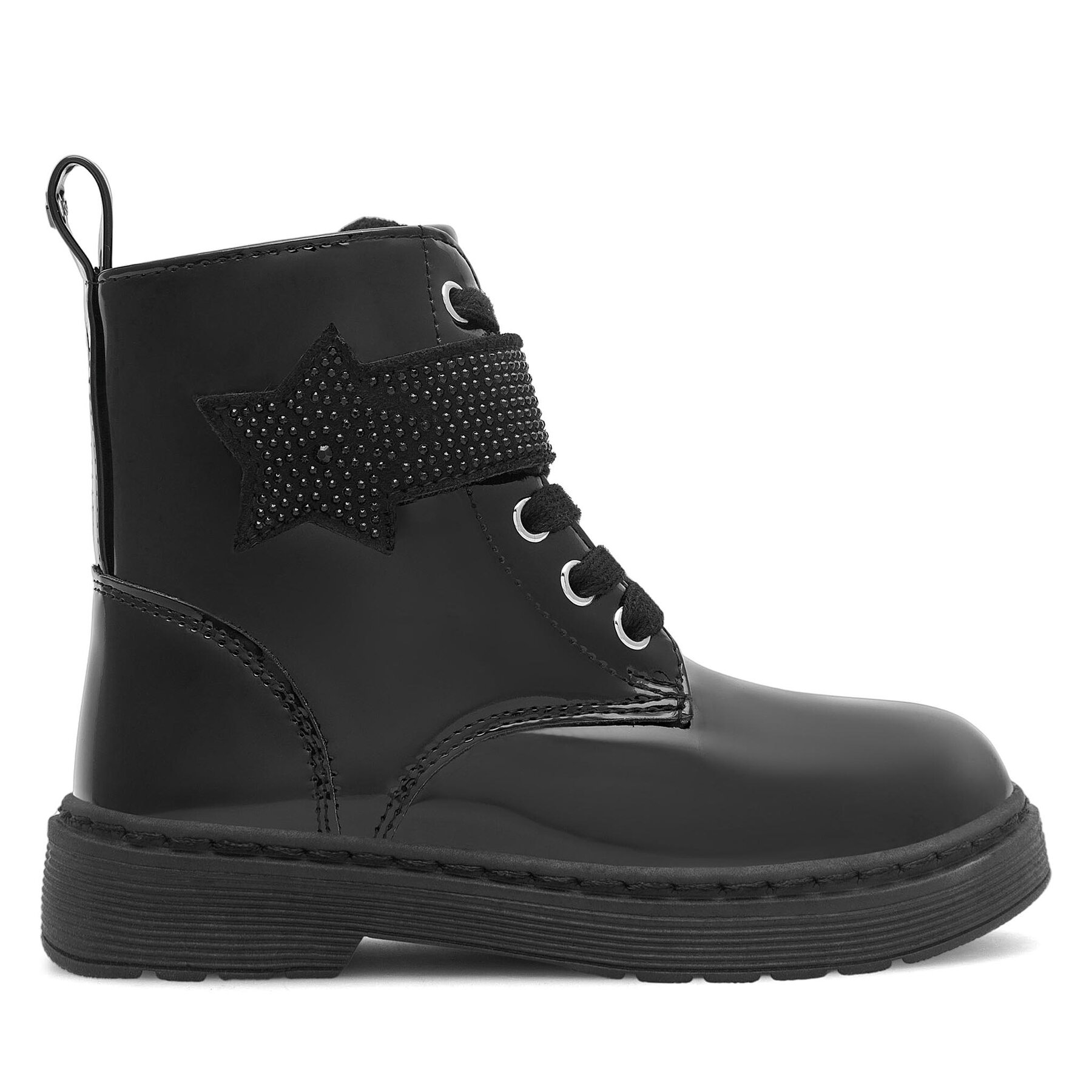 Šnurovacia obuv Nelli Blu CM221215-8 Čierna