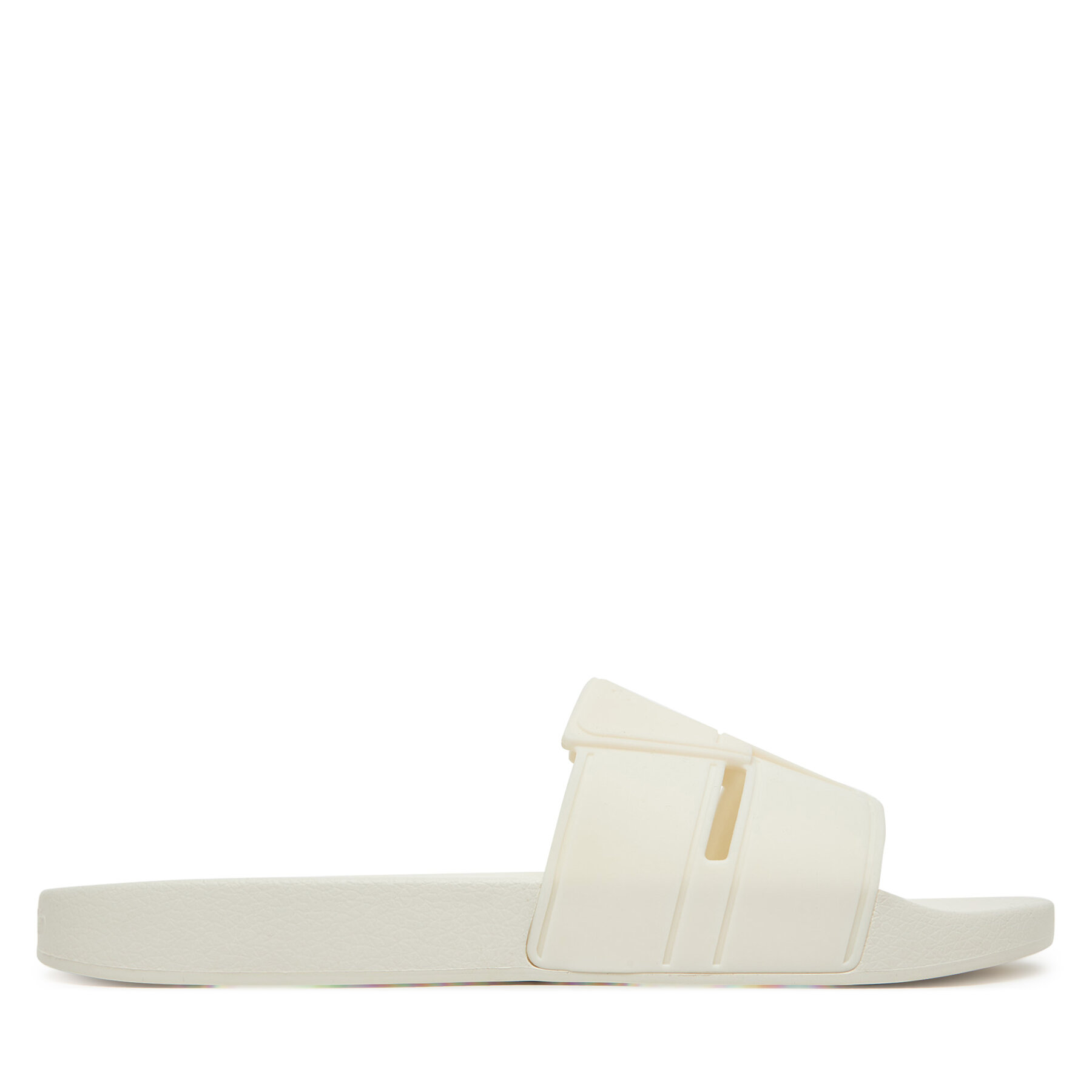 Papucs Calvin Klein Pool Slide Double T HM0HM01752 Fehér