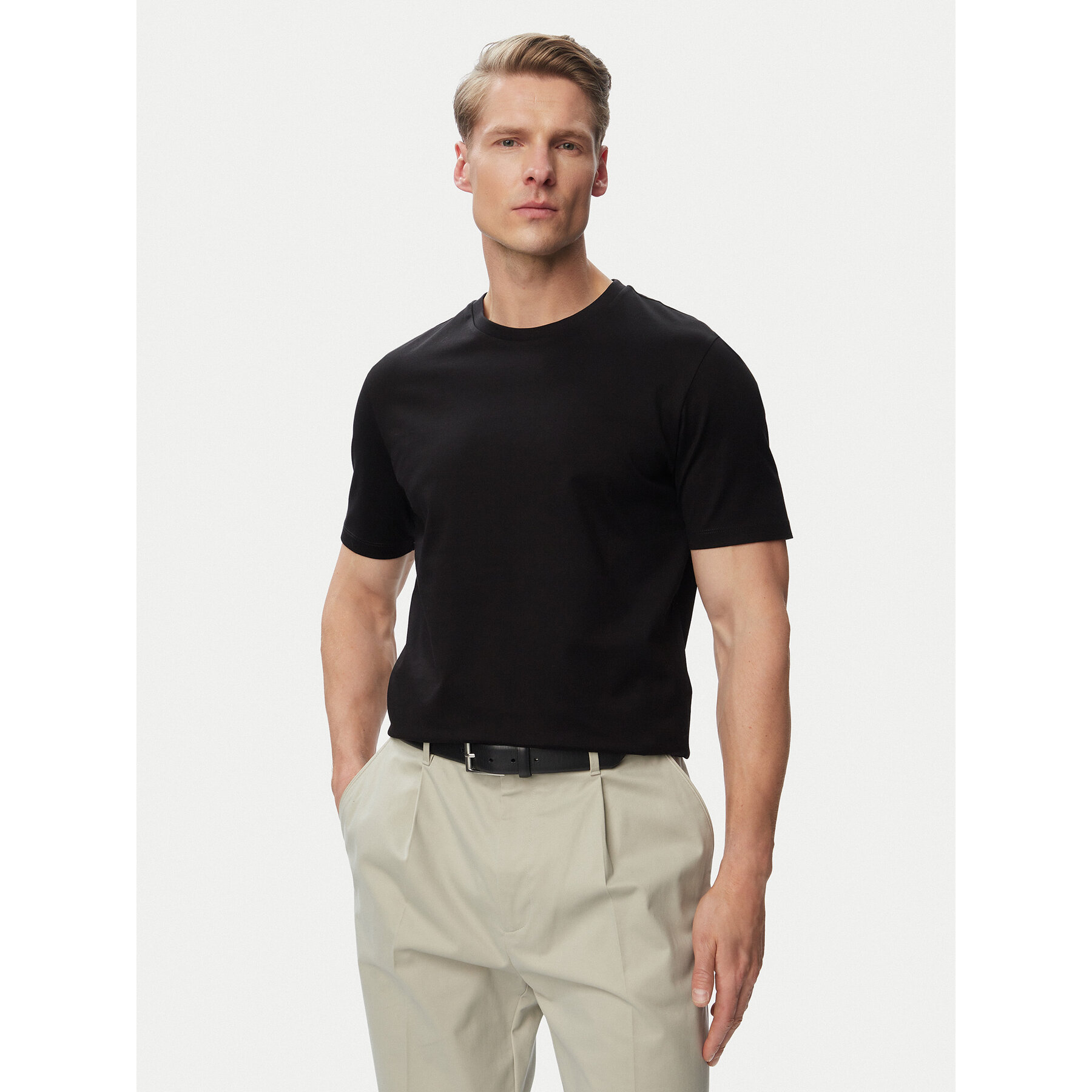 HUGO T-shirt Dimerstee 50542969 Crna Slim Fit