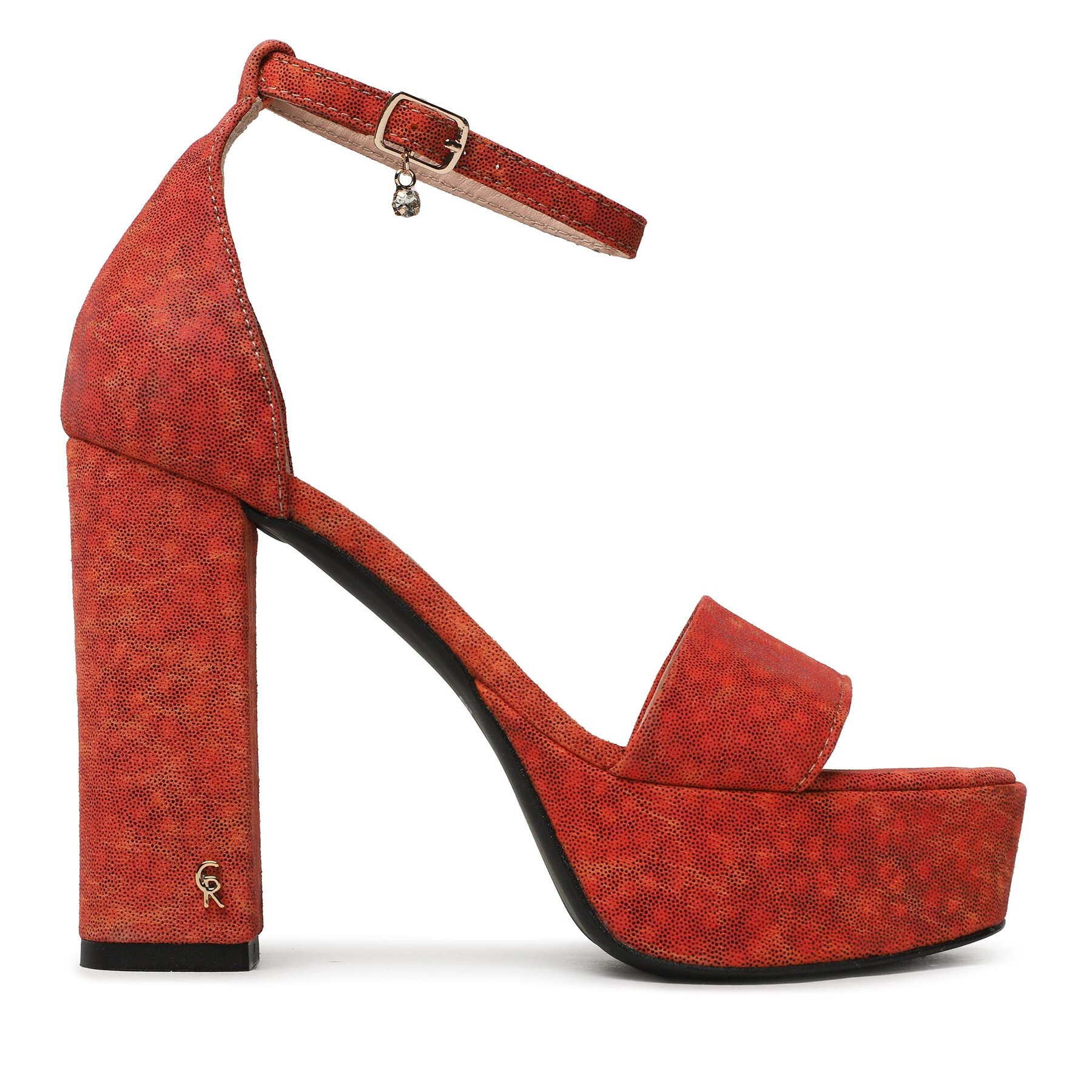 Donna Sandali Carinii, Taglia 37, Rosso, B8919, taglia : 37
