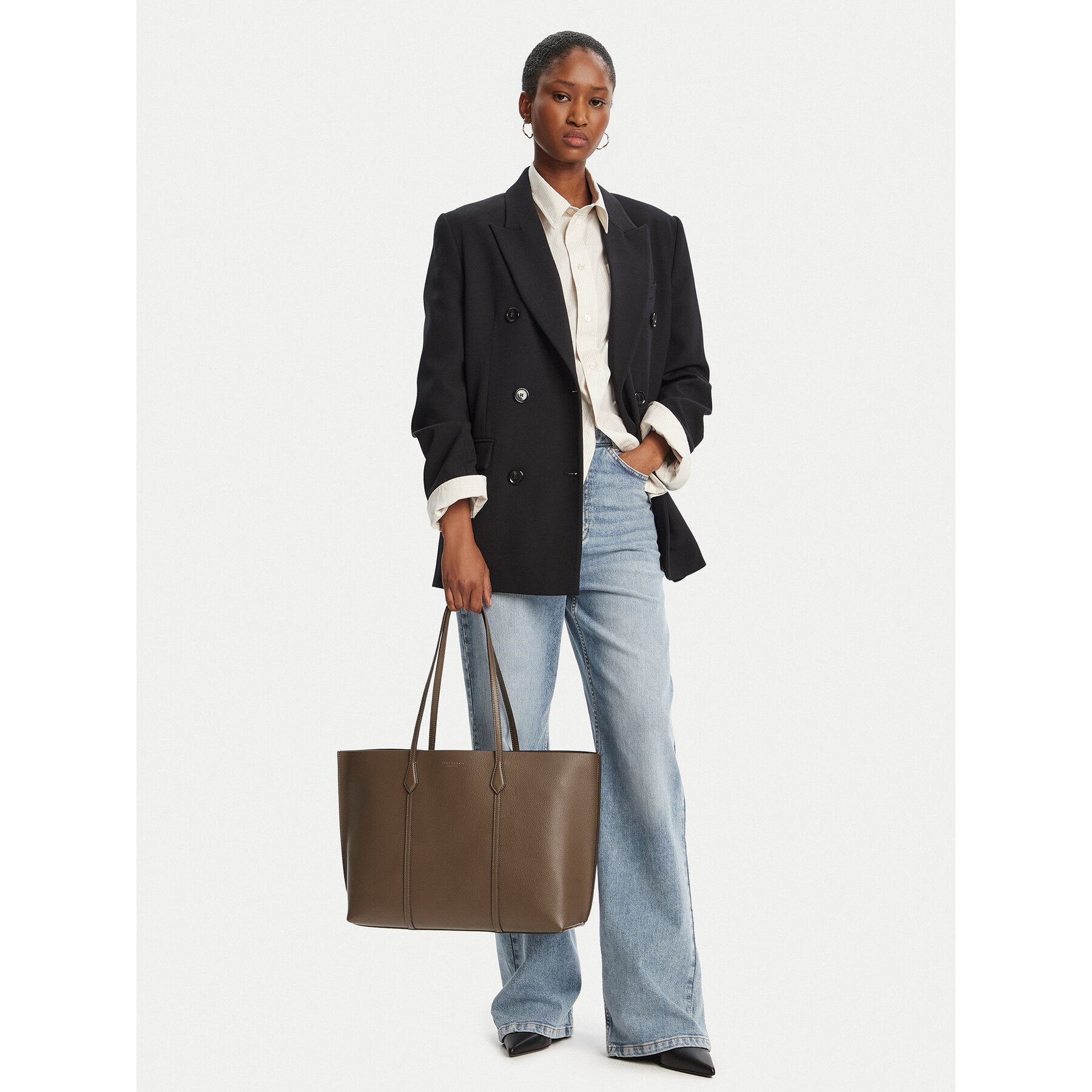 Torbica Tory Burch Perry Tote 169476 Smeđa