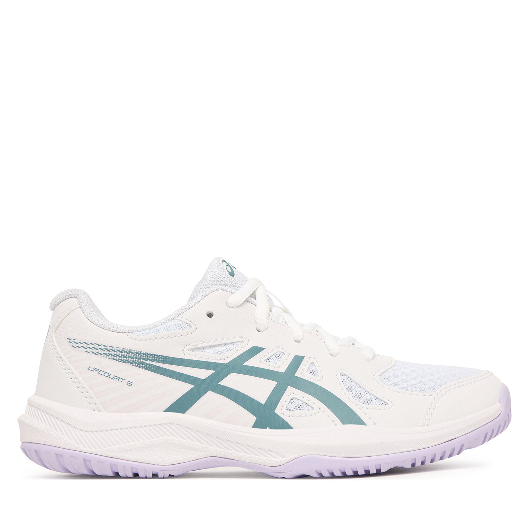 Tenisice za dvoranski nogomet Asics Upcourt 6 Gs 1074A045 Bijela
