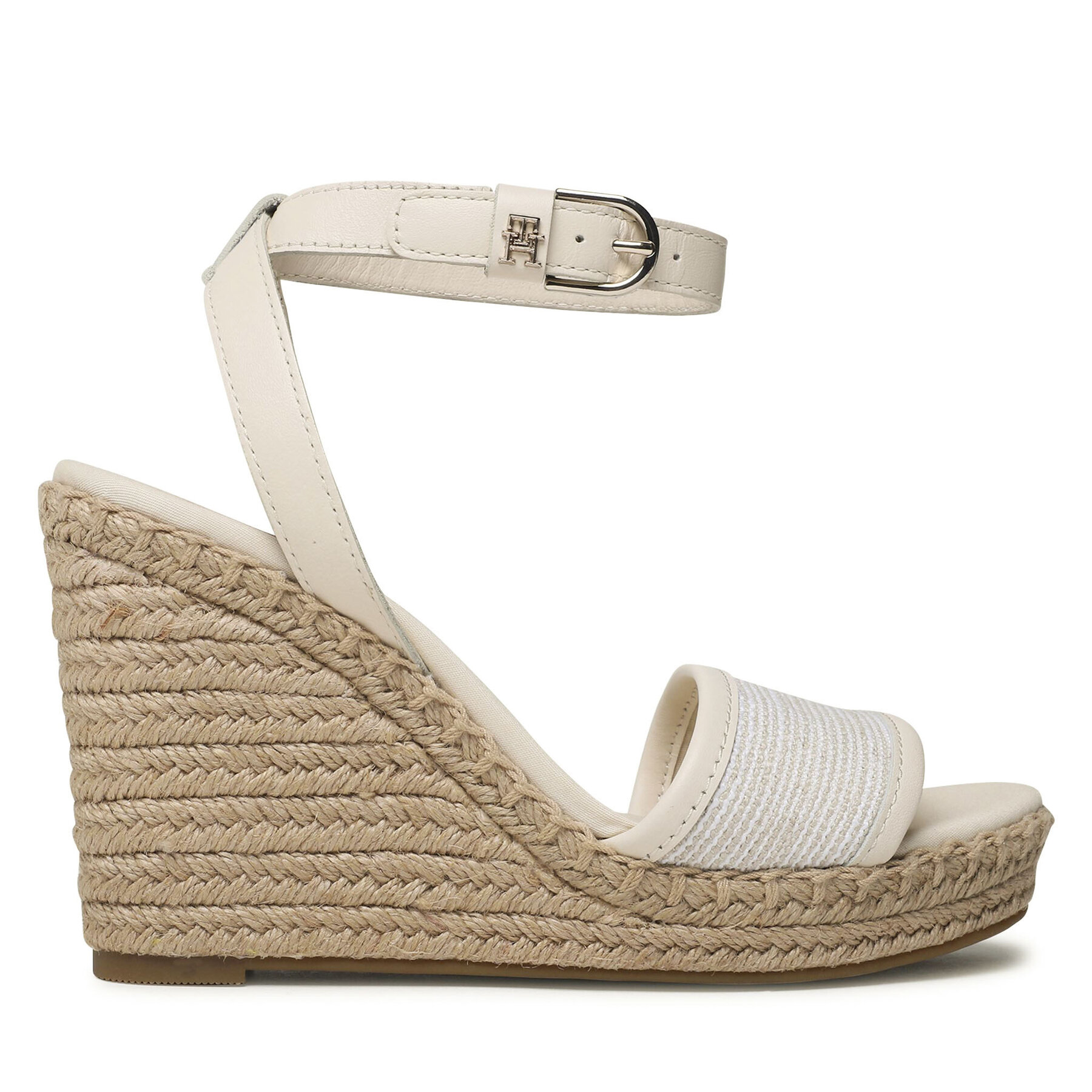 Alpargatas Tommy Hilfiger Th Woven High Wedge FW0FW07344 Beis