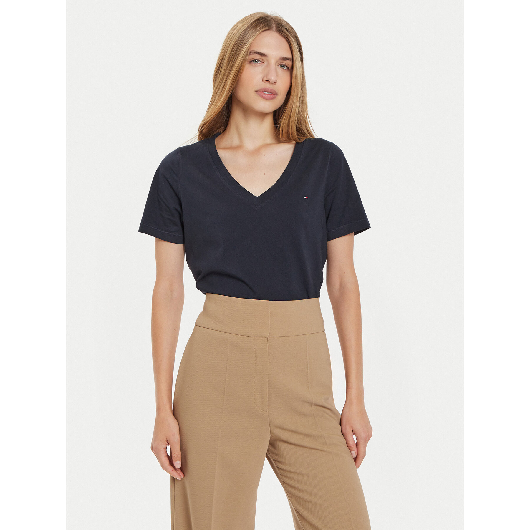 Tommy Hilfiger T-Shirt WW0WW44177 Σκούρο μπλε Regular Fit