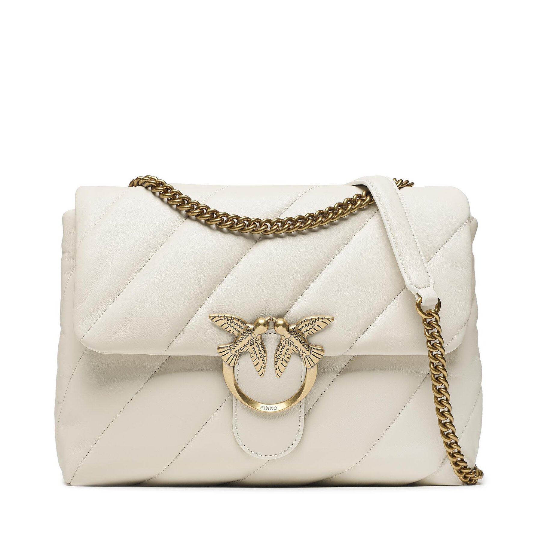 Kabelka PINKO Love Big Puff Cl. PE 23 PLTT 100037 A0F2 Écru