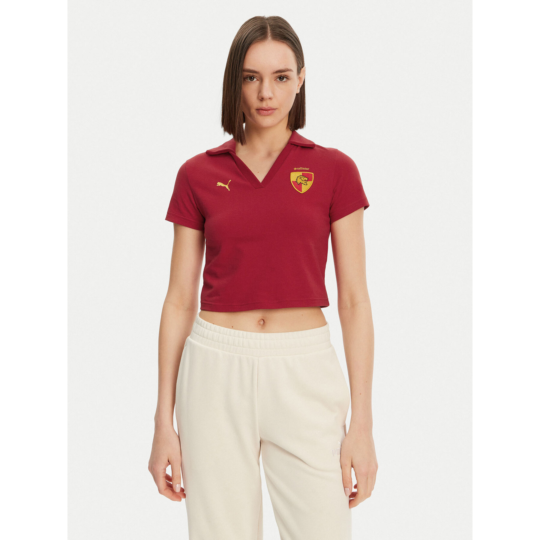 Puma Polo majica Harry Potter 630097 Rdeča Regular Fit