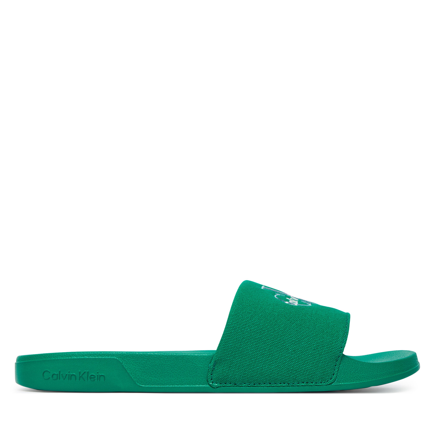 Natikači Calvin Klein Ess Slide Cv YM0YM01393 Zelena