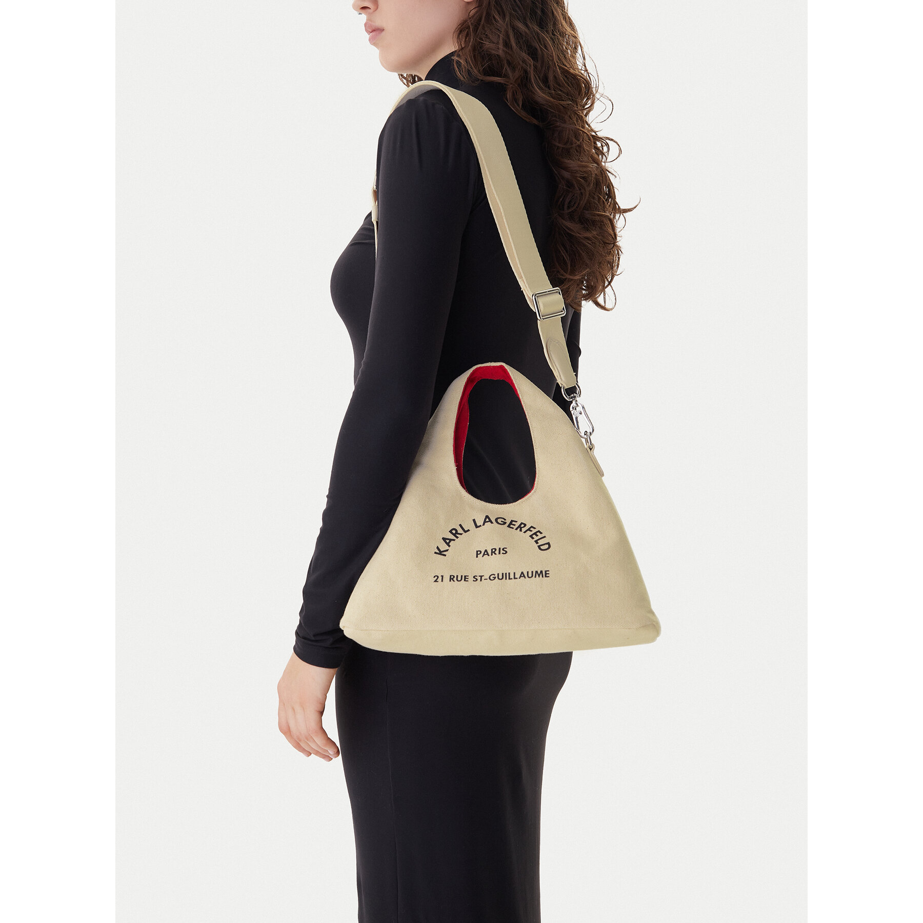 Дамска чанта KARL LAGERFELD B1W50016 Бежов