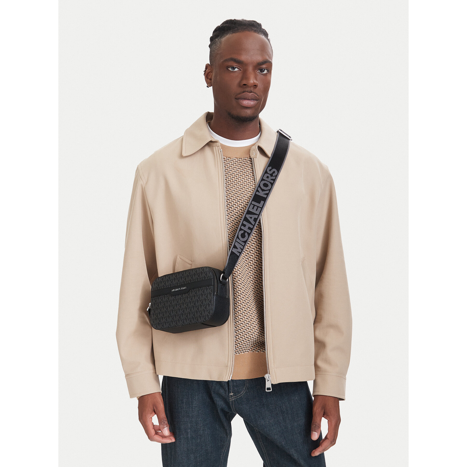 Мъжка чантичка MICHAEL Michael Kors 33F5SMLC2B Черен