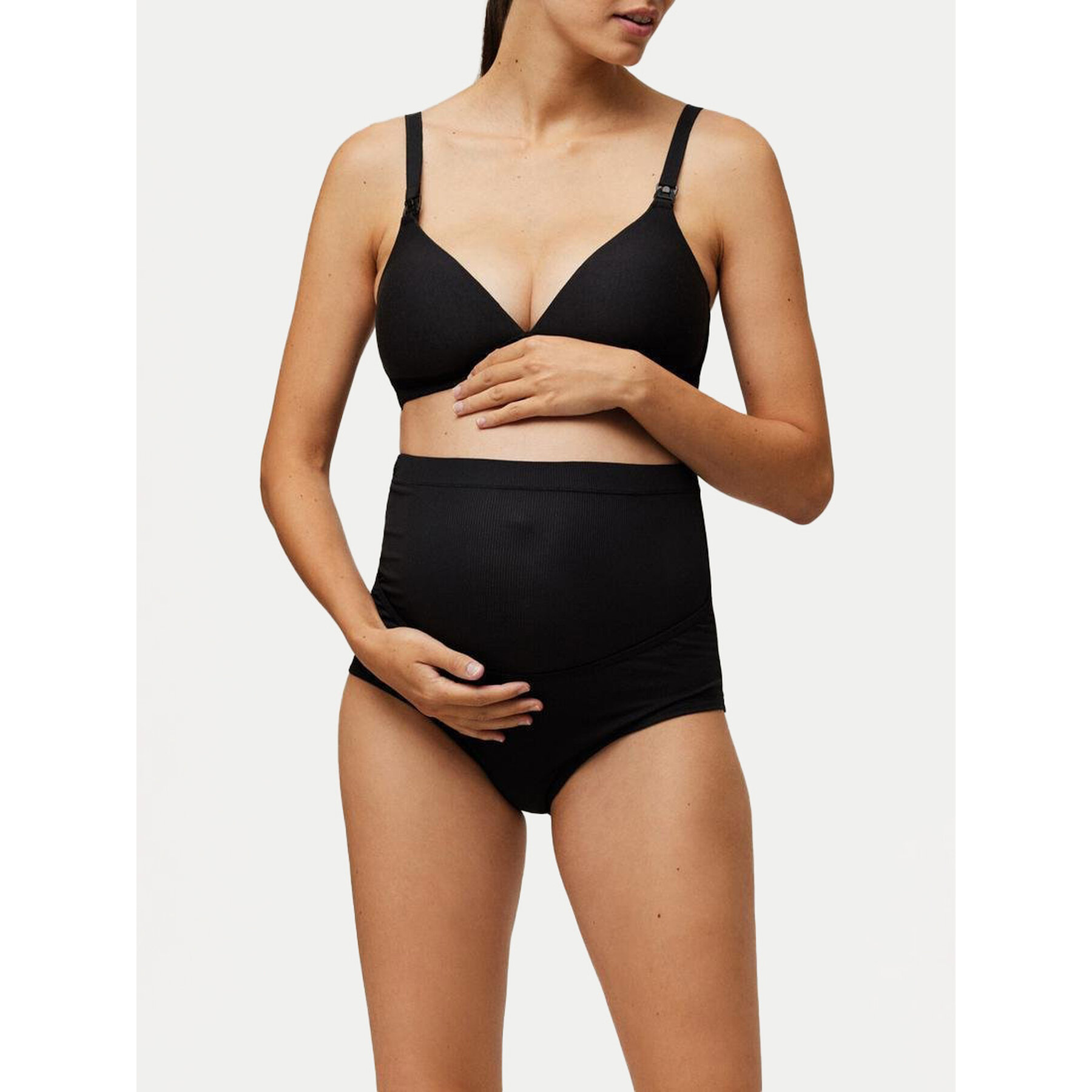 Ysabel Mora Umstandsunterhose 10087 Schwarz