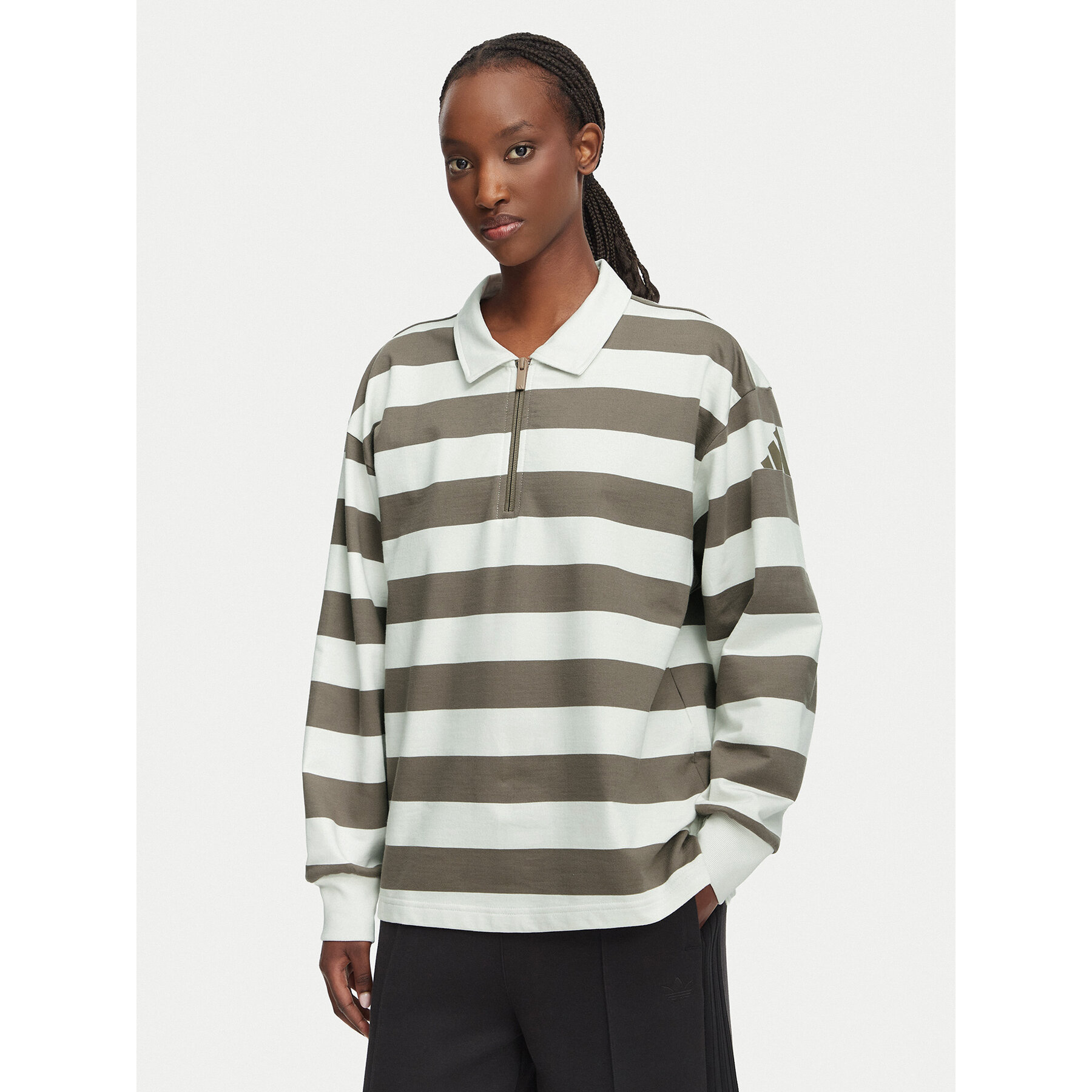 adidas Sweatshirt Essentials Contemporary French Terry Longsleeve KF6252 Braun Regular Fit