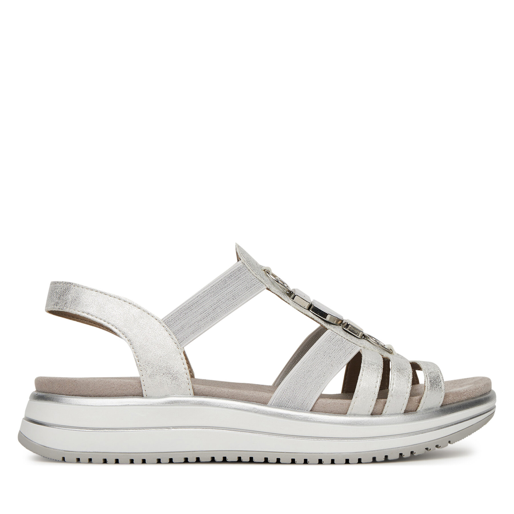 Donna Sandali Remonte, Taglia 40, Argento, D1J60-90, taglia : 40