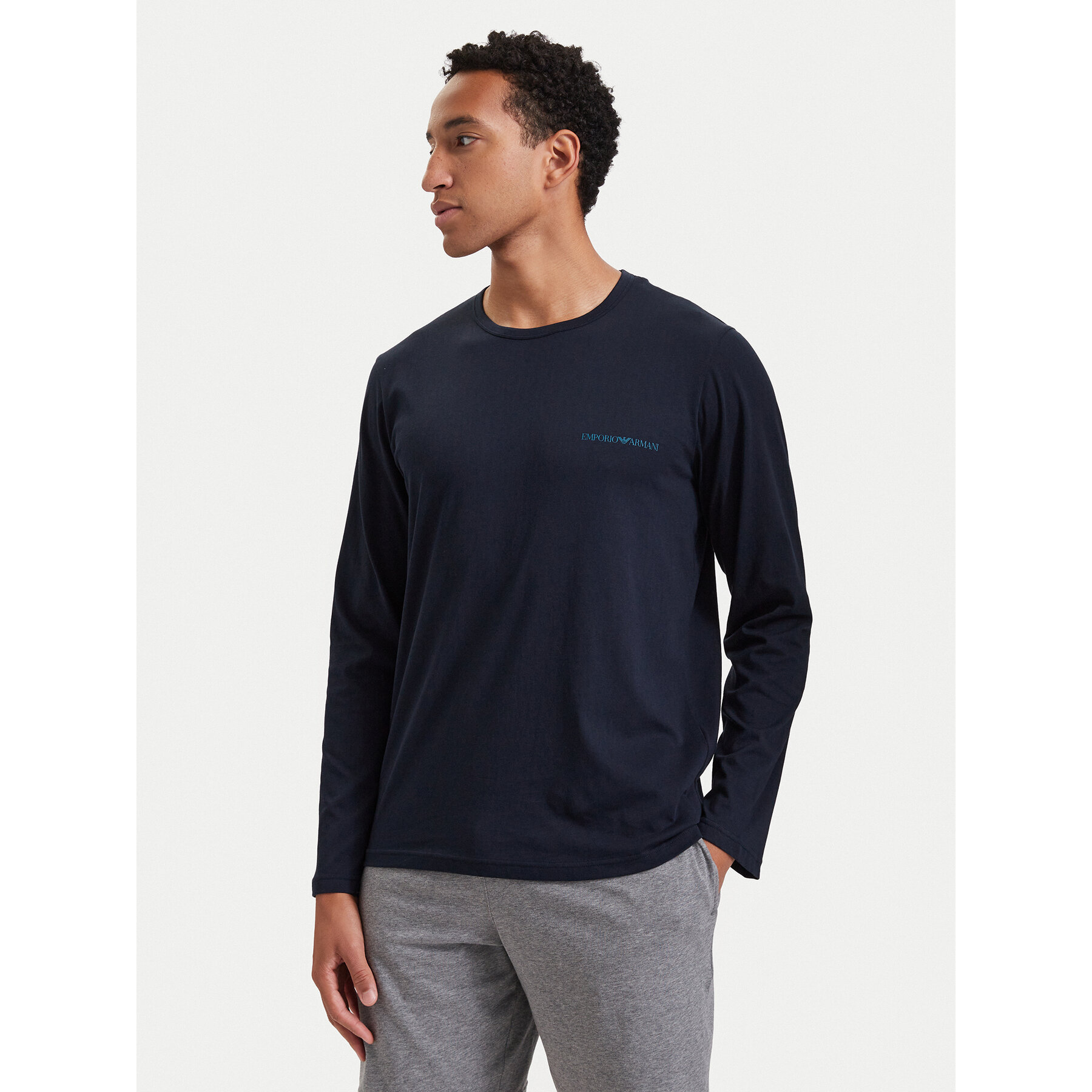 Emporio Armani Underwear Longsleeve EM000382 AF25022 UB102 Dunkelblau Slim Fit