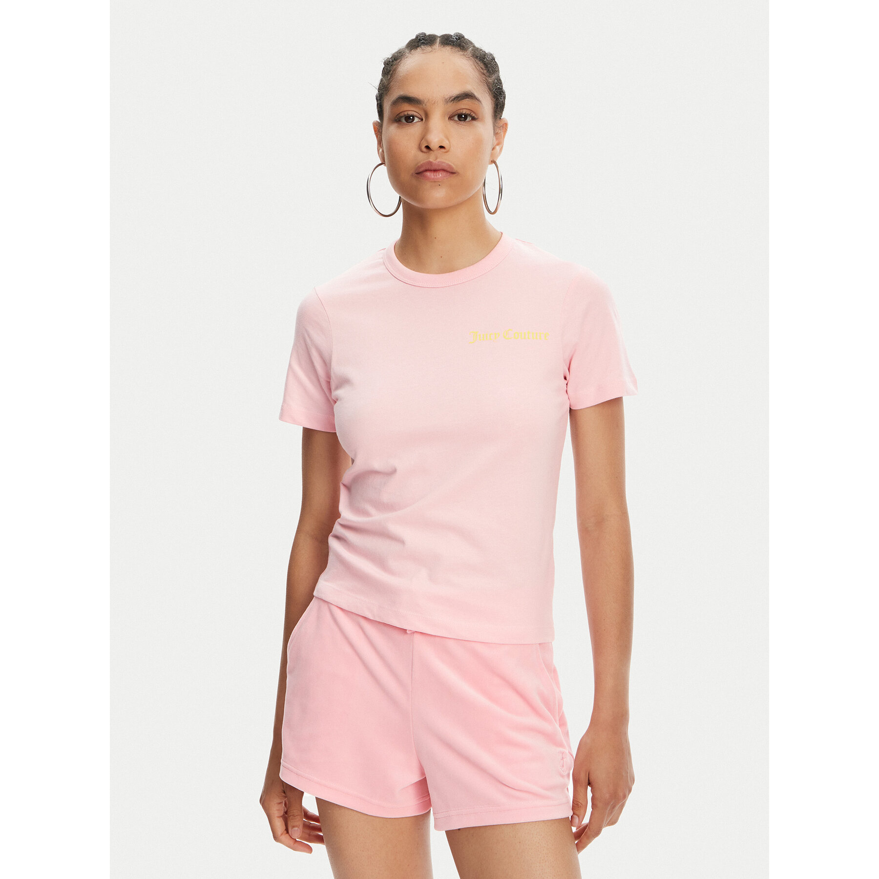 Juicy Couture Póló La Beach JCWCT125319 Rózsaszín Regular Fit