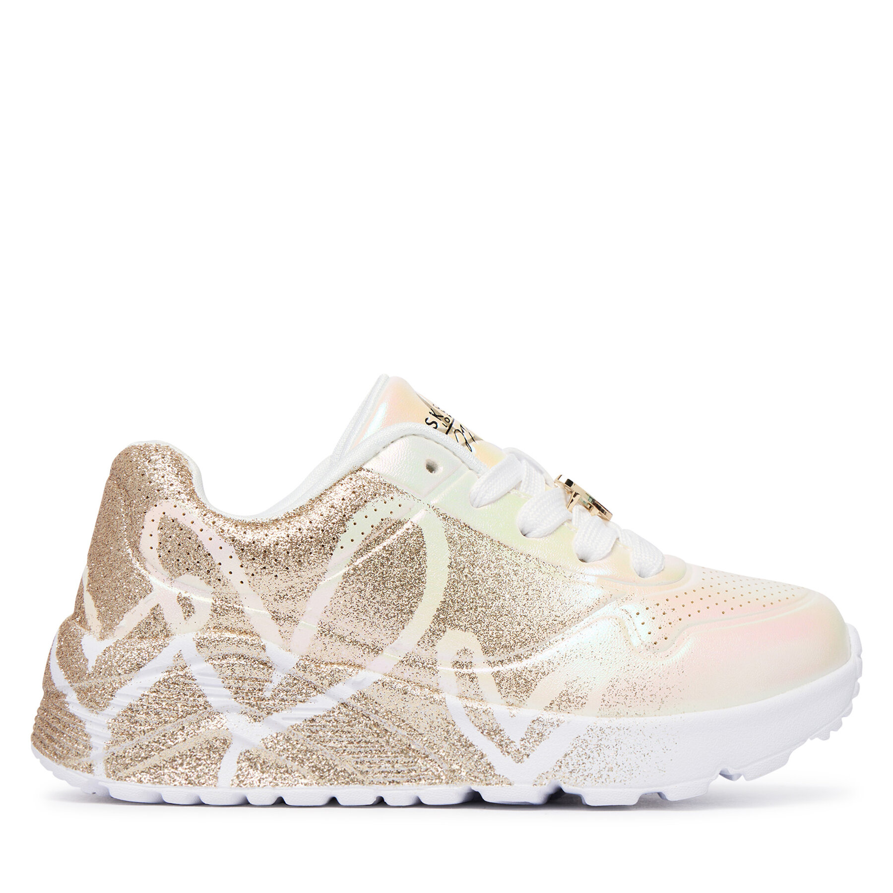 Tenisice Skechers Jgoldcrown: Uno Lite - Heartdust Forever 310814L Bijela