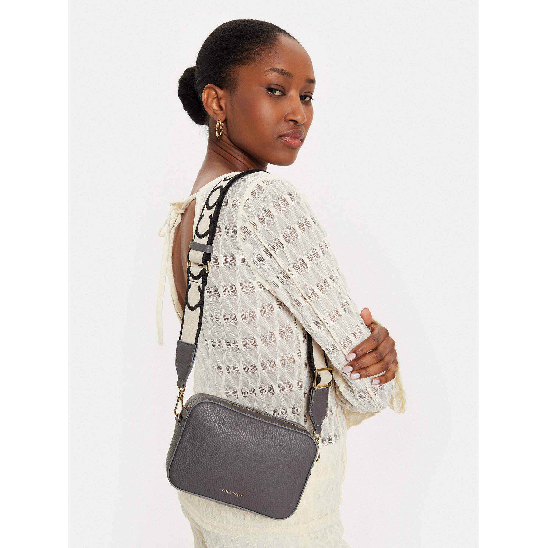 Bolso Coccinelle MN5 Tebe E5 MN5 55 I1 01 Gris