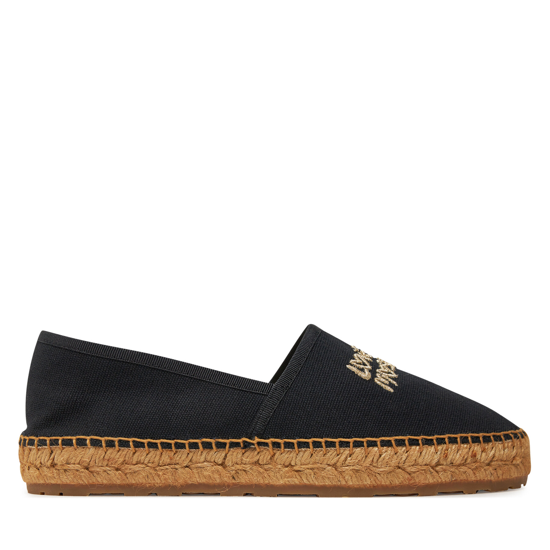 Damskie Espadryle LOVE MOSCHINO, Rozmiar 36 Czarny JA10572G0IJP5000