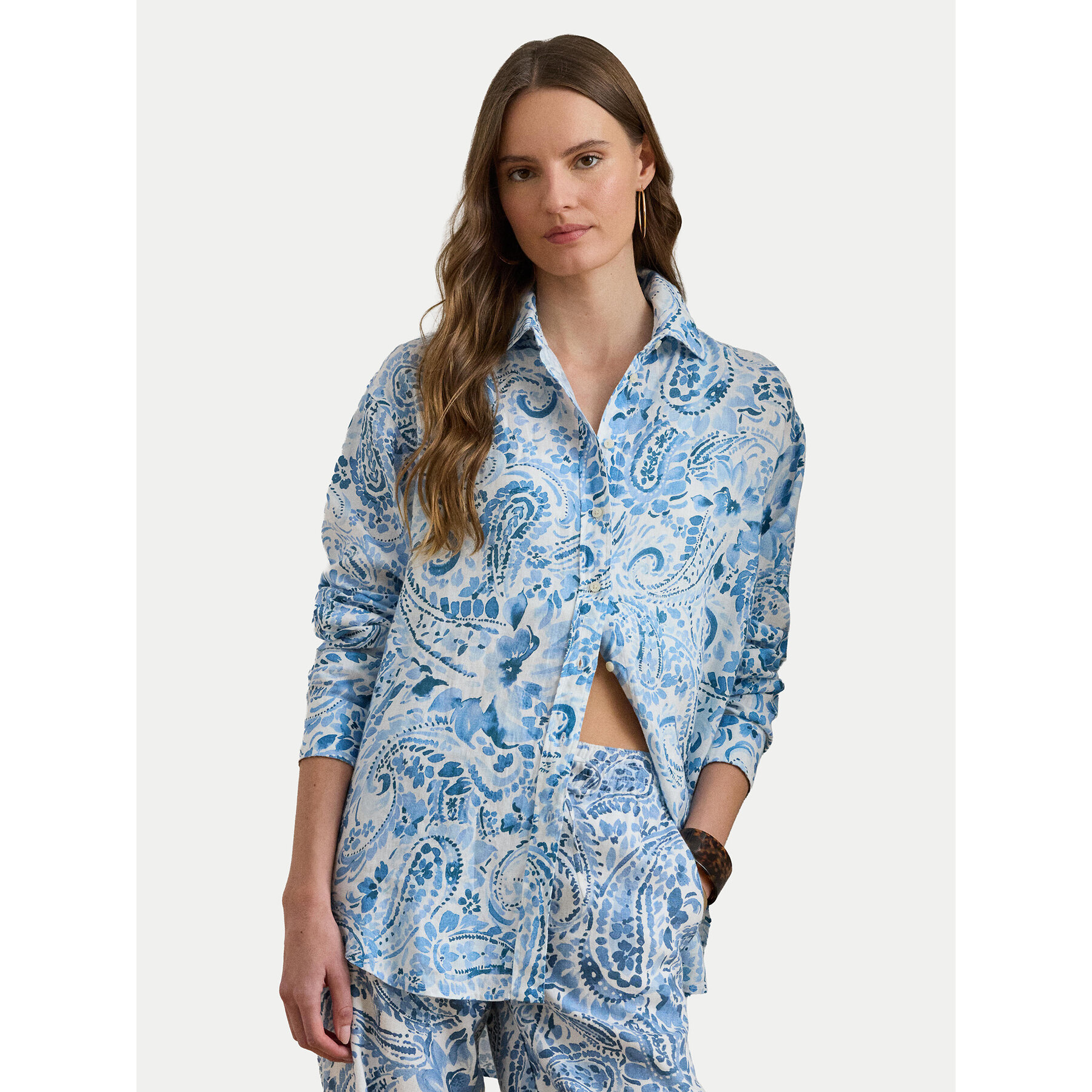 LAUREN RALPH LAUREN Hemd 200P08926001 Hellblau Relaxed Fit
