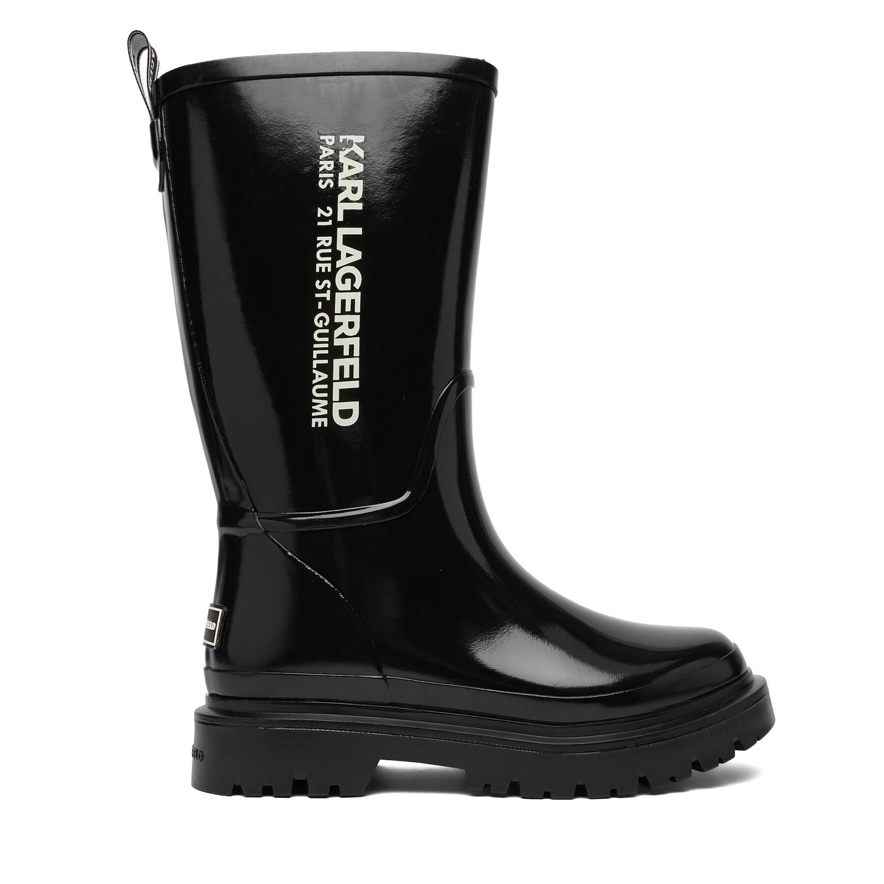 Гумени ботуши KARL LAGERFELD KL47180S Черен