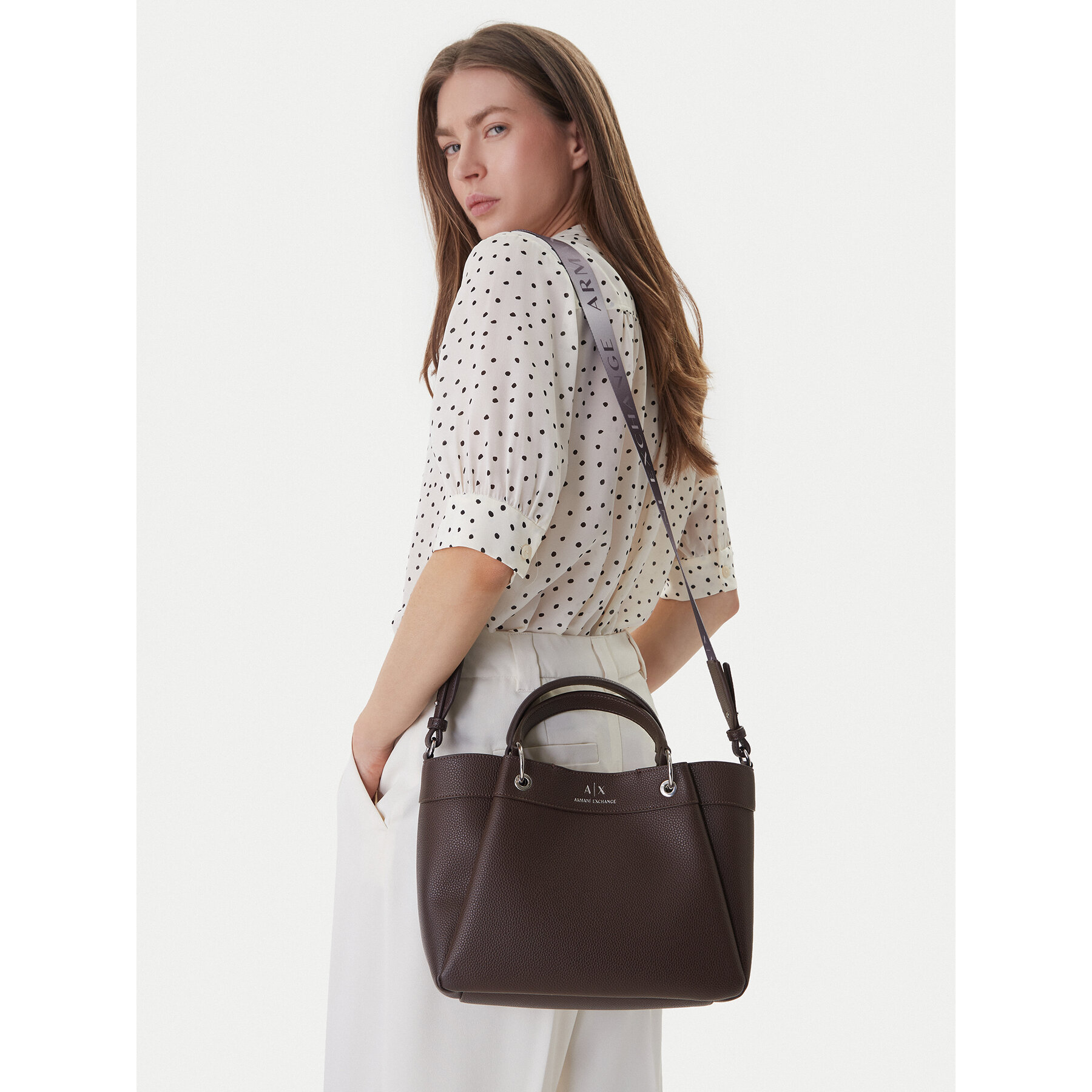 Kabelka Armani Exchange 942911 CC783 U6018 Hnedá