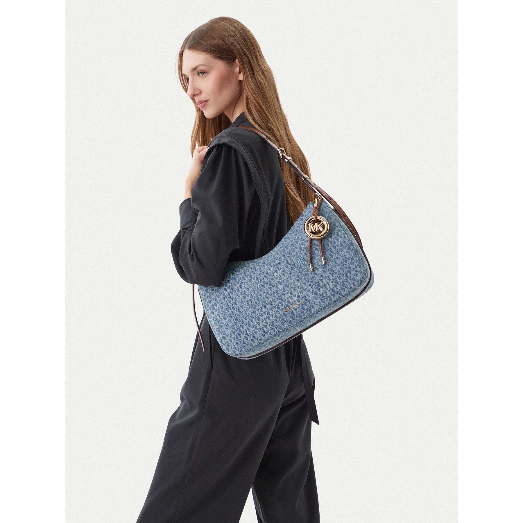 Kabelka MICHAEL Michael Kors Nolita 30S6GY5L2C Modrá