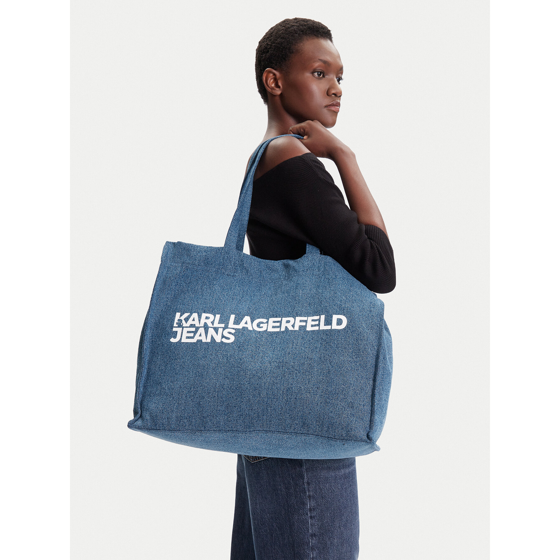 Дамска чанта Karl Lagerfeld Jeans A3W50069 Син
