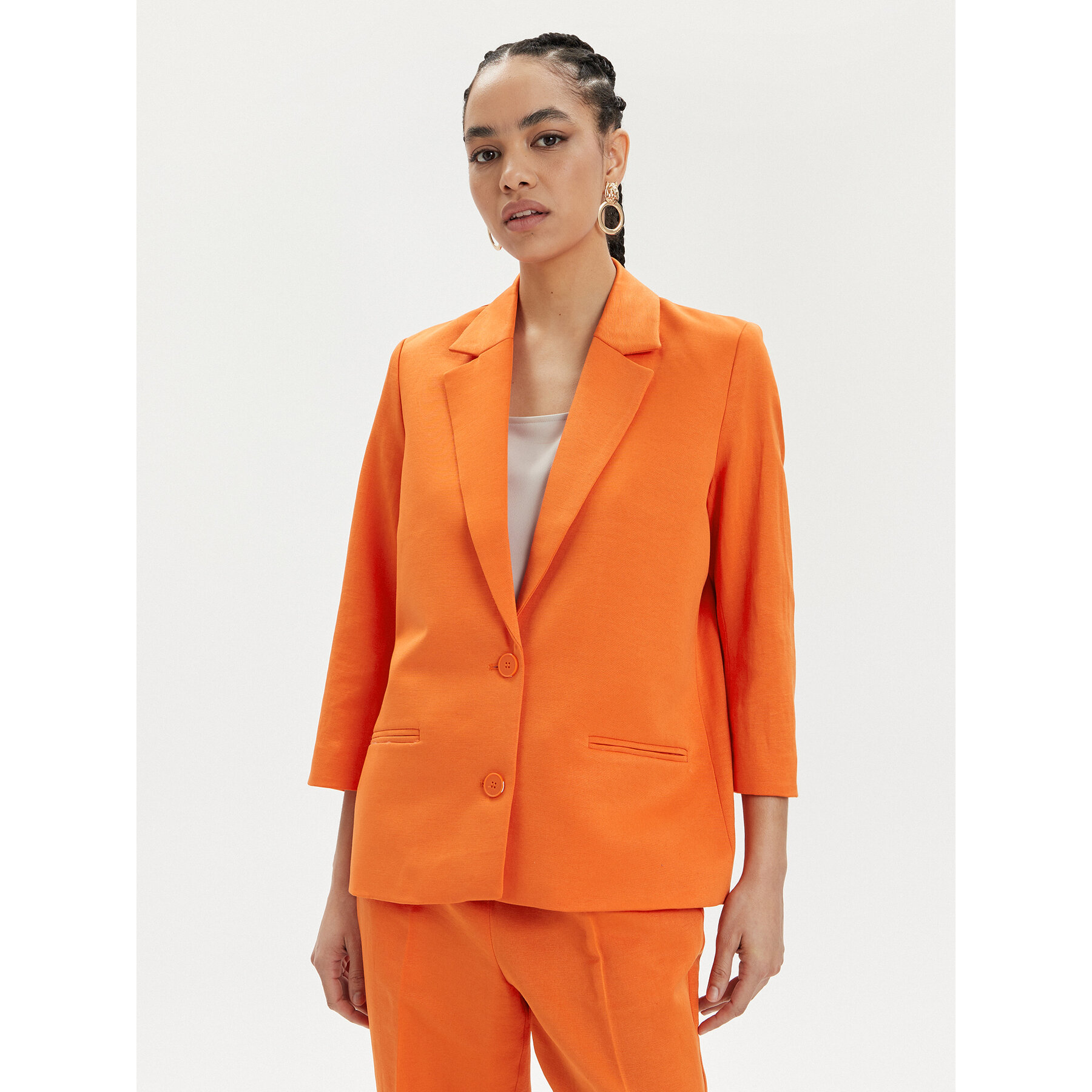 Tamaris Apparel Sakko Craon TAW0511 Orange Relaxed Fit
