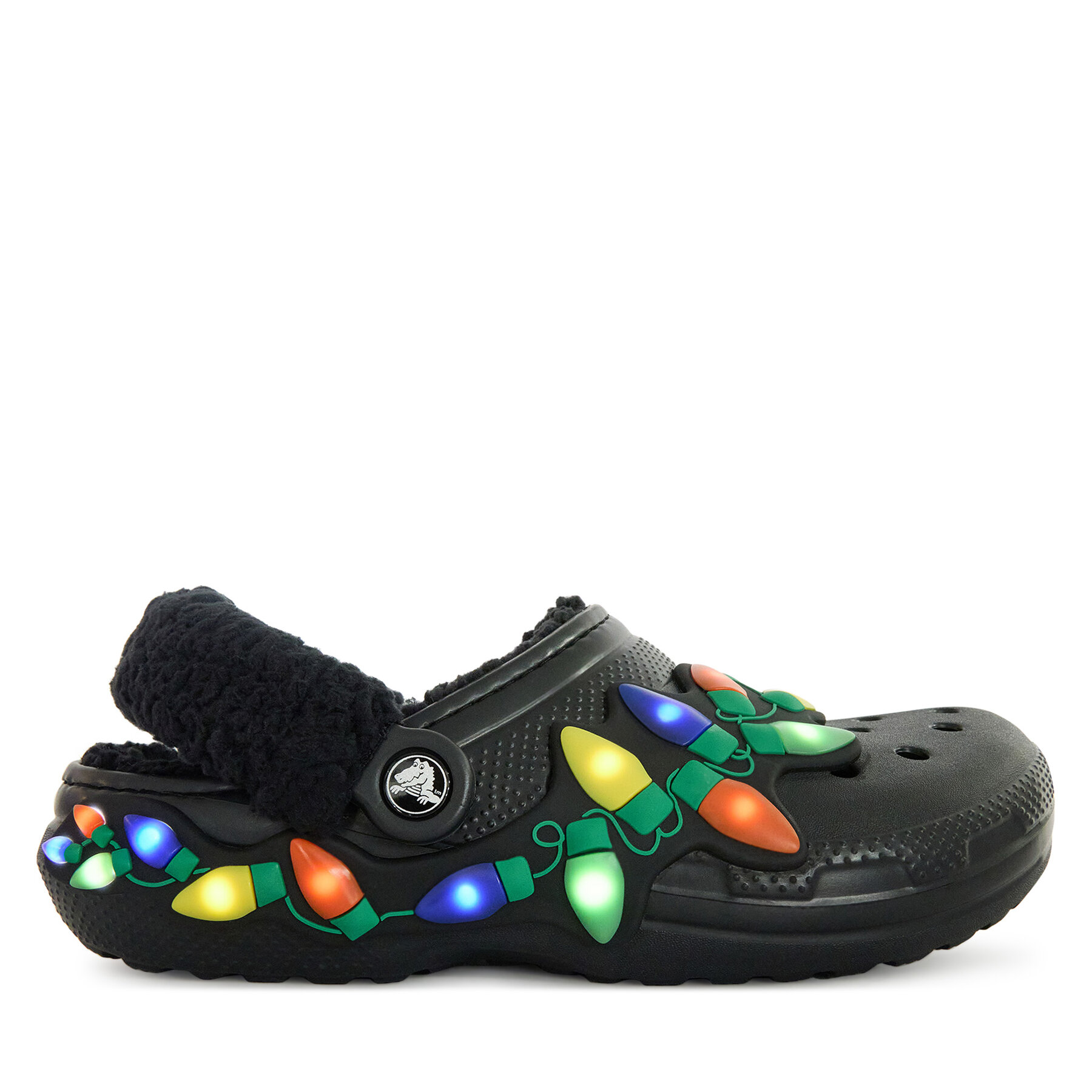 Natikače Crocs Classic Lined Holiday Lights Clog 212054 Crna