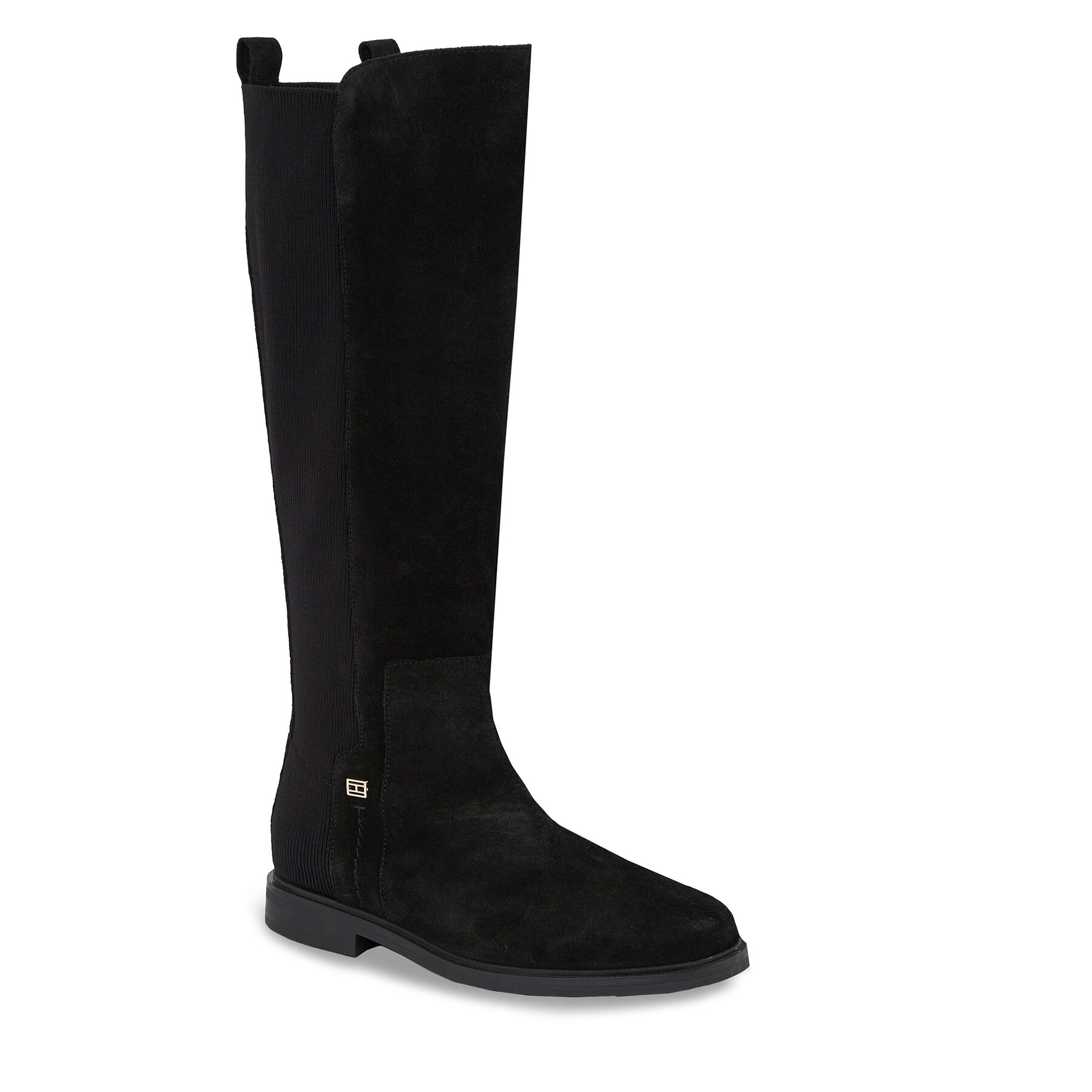Damskie Oficerki Tommy Hilfiger, Rozmiar 39 Czarny Tommy Essentials Longboot FW0FW07476