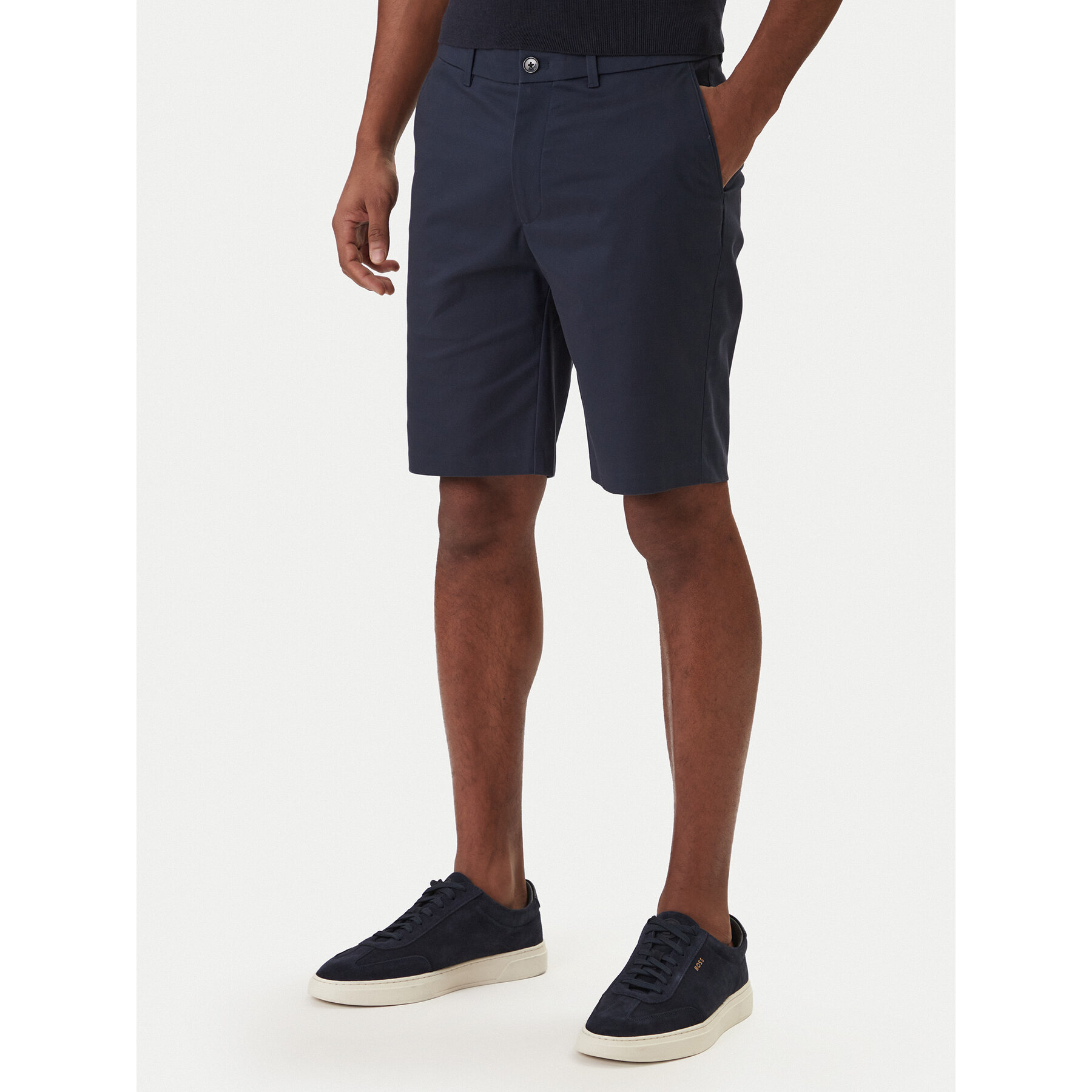Calvin Klein Stoffshorts LV04LF622G Dunkelblau Slim Fit
