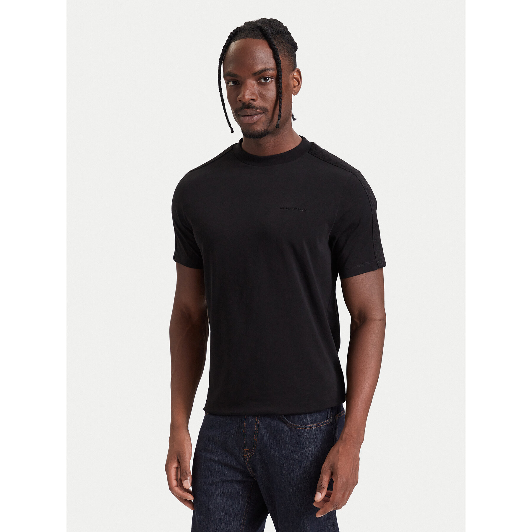 KARL LAGERFELD T-Shirt 755045 564235 Schwarz Regular Fit