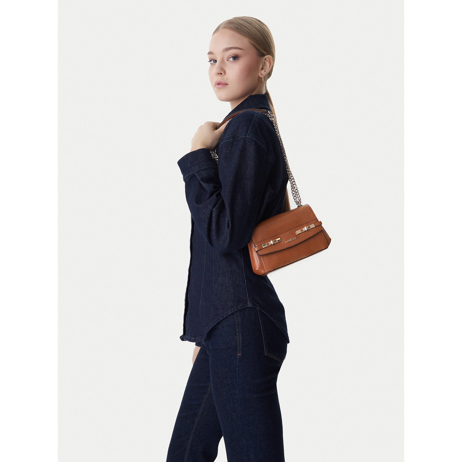 Geantă Guess Melinda Mini HWKL99 33780 Maro